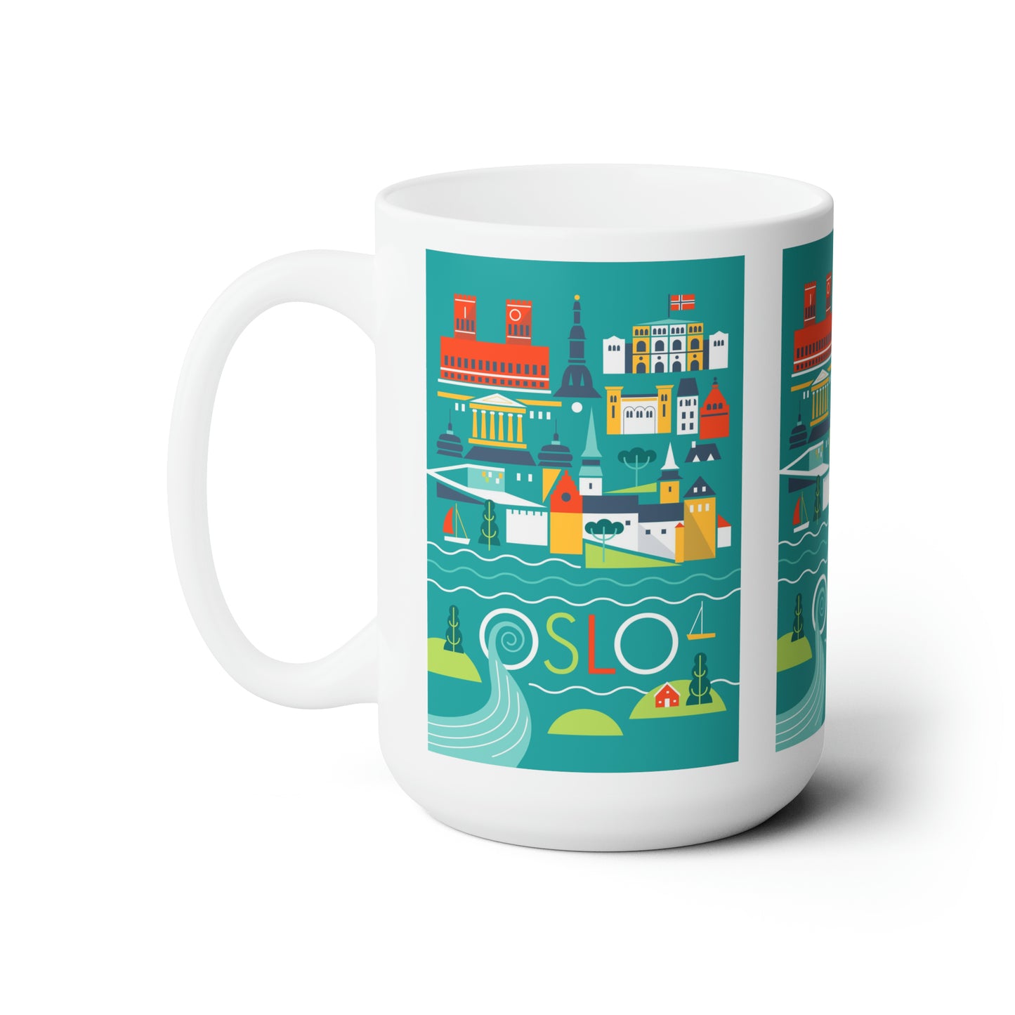 Tasse en céramique Oslo Scandi 11oz ou 15oz