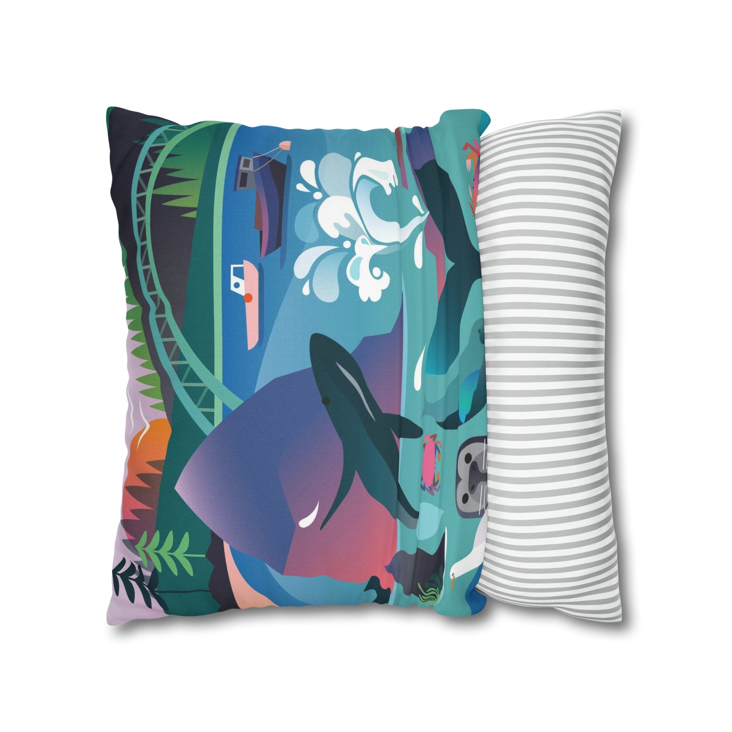 Housse de coussin de la côte de l’Oregon