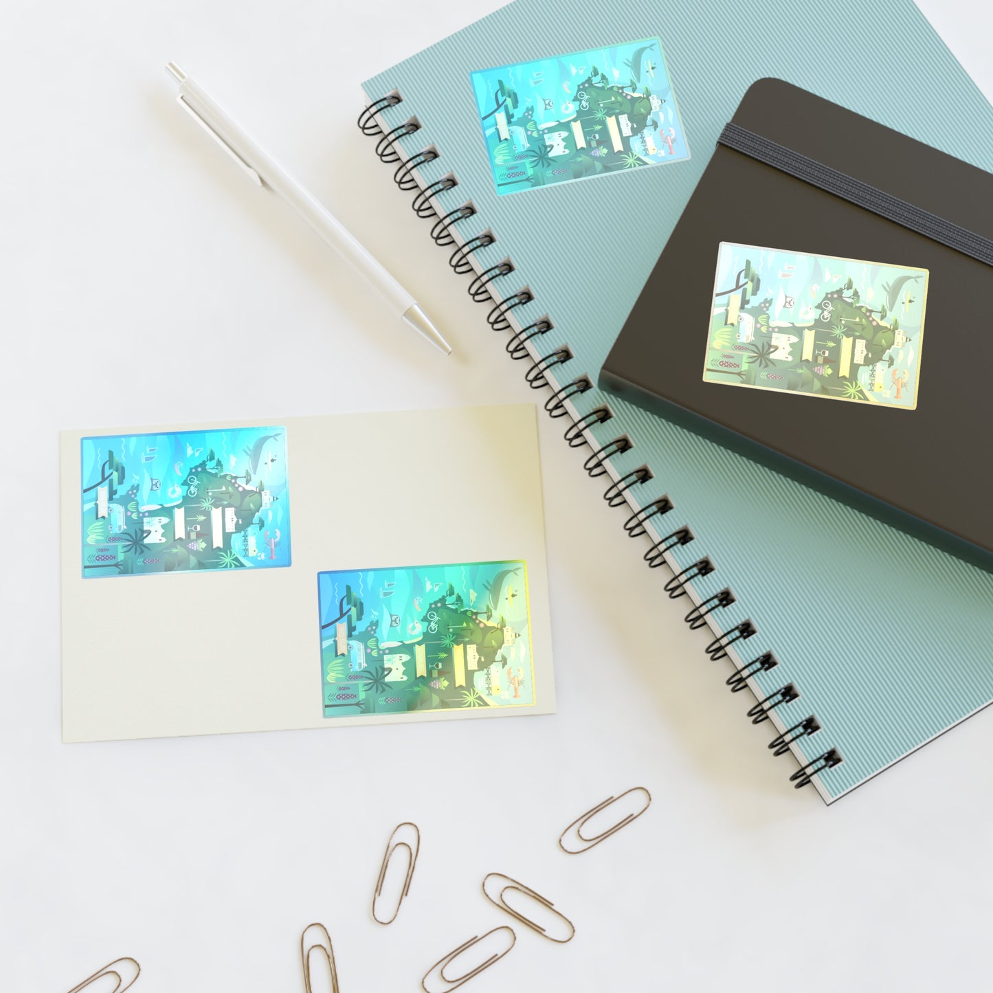 Feuille d’autocollants Monterey + Carmel