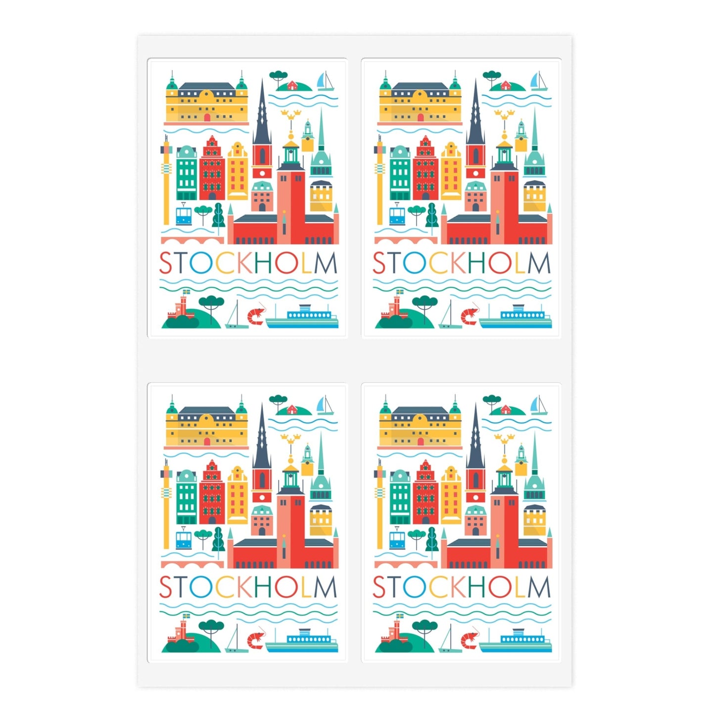 Stockholm Scandi Sticker Sheet