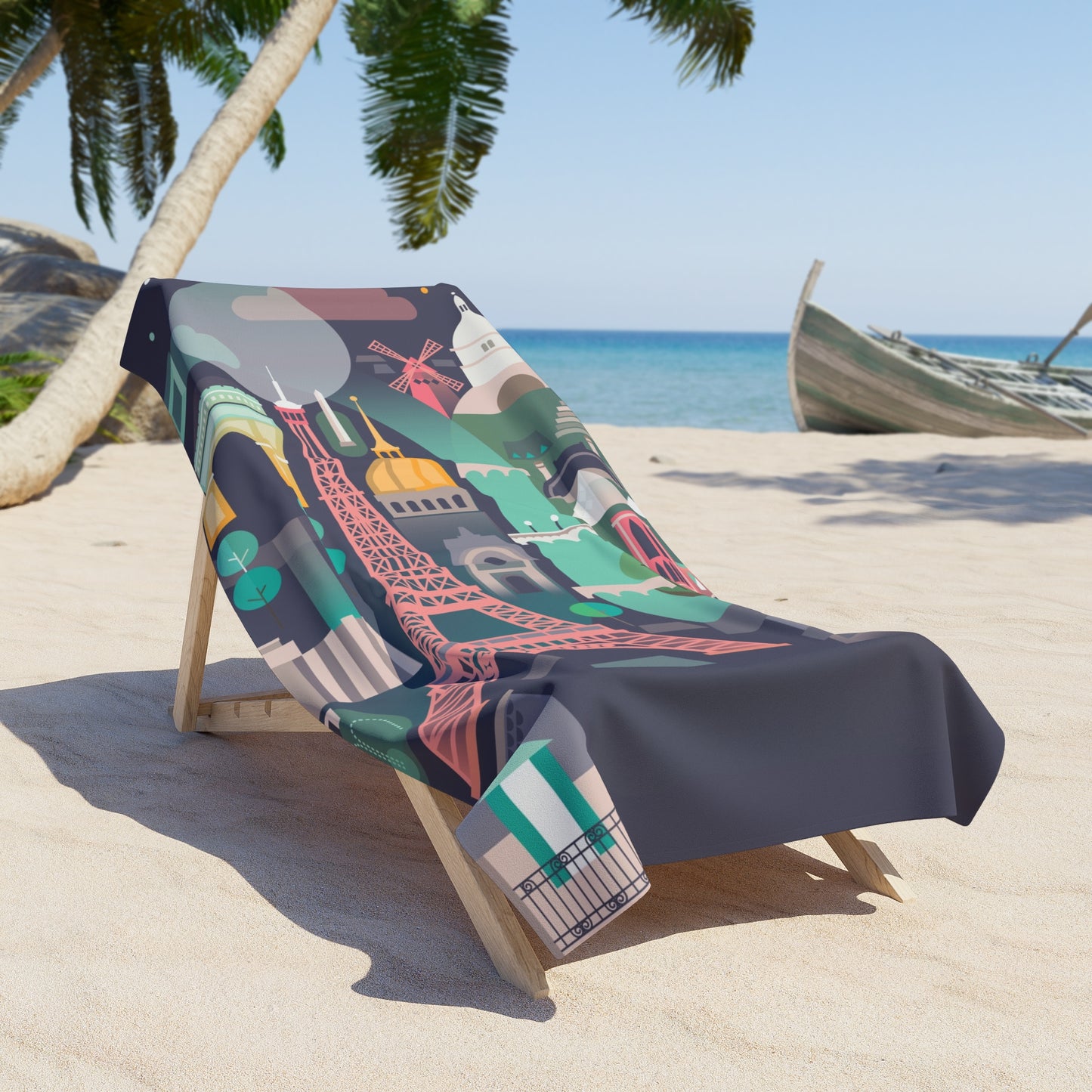 Paris Beach Towel