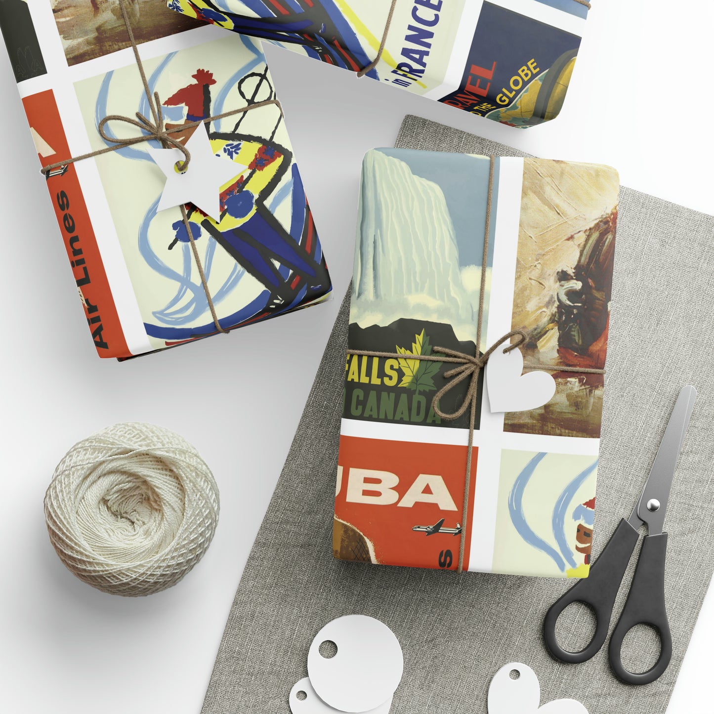 World Wrapping Paper - Vintage Travel Posters - 4