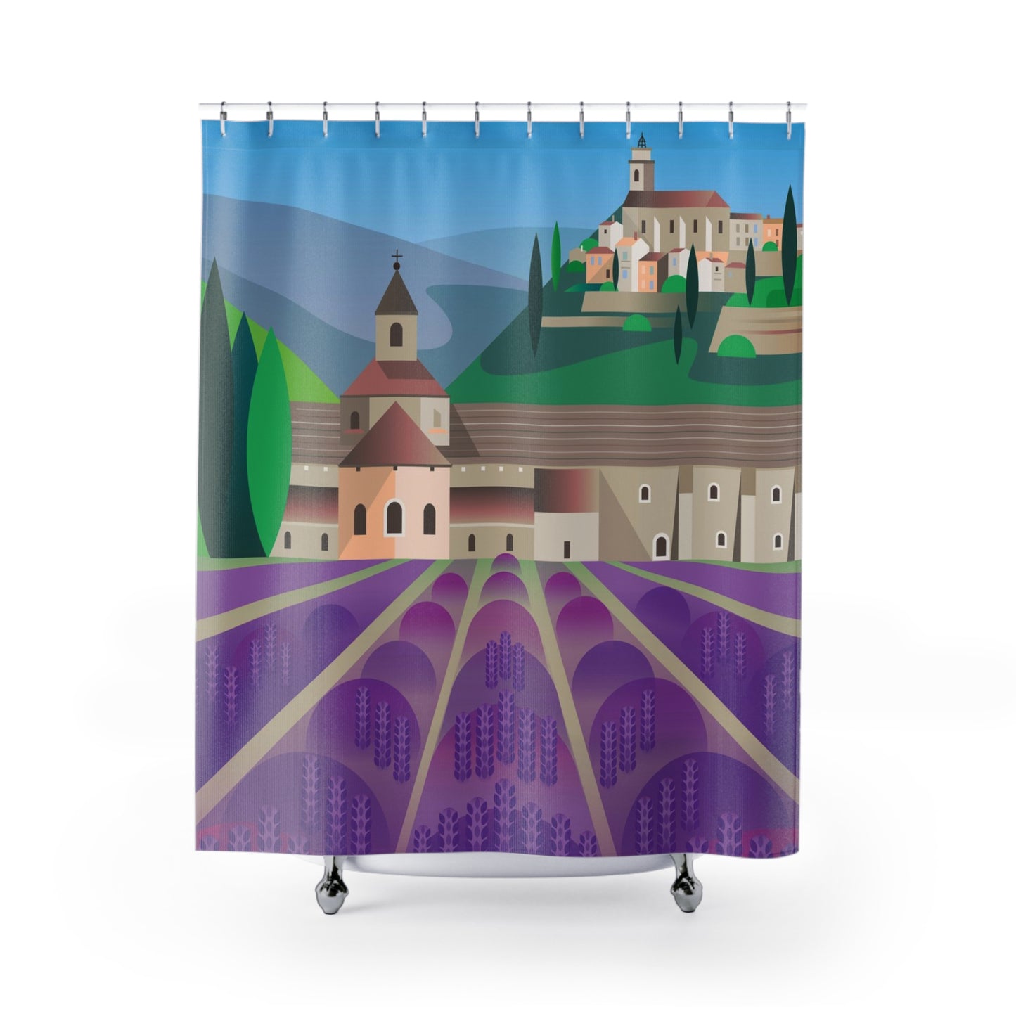 Rideau de douche Le Luberon