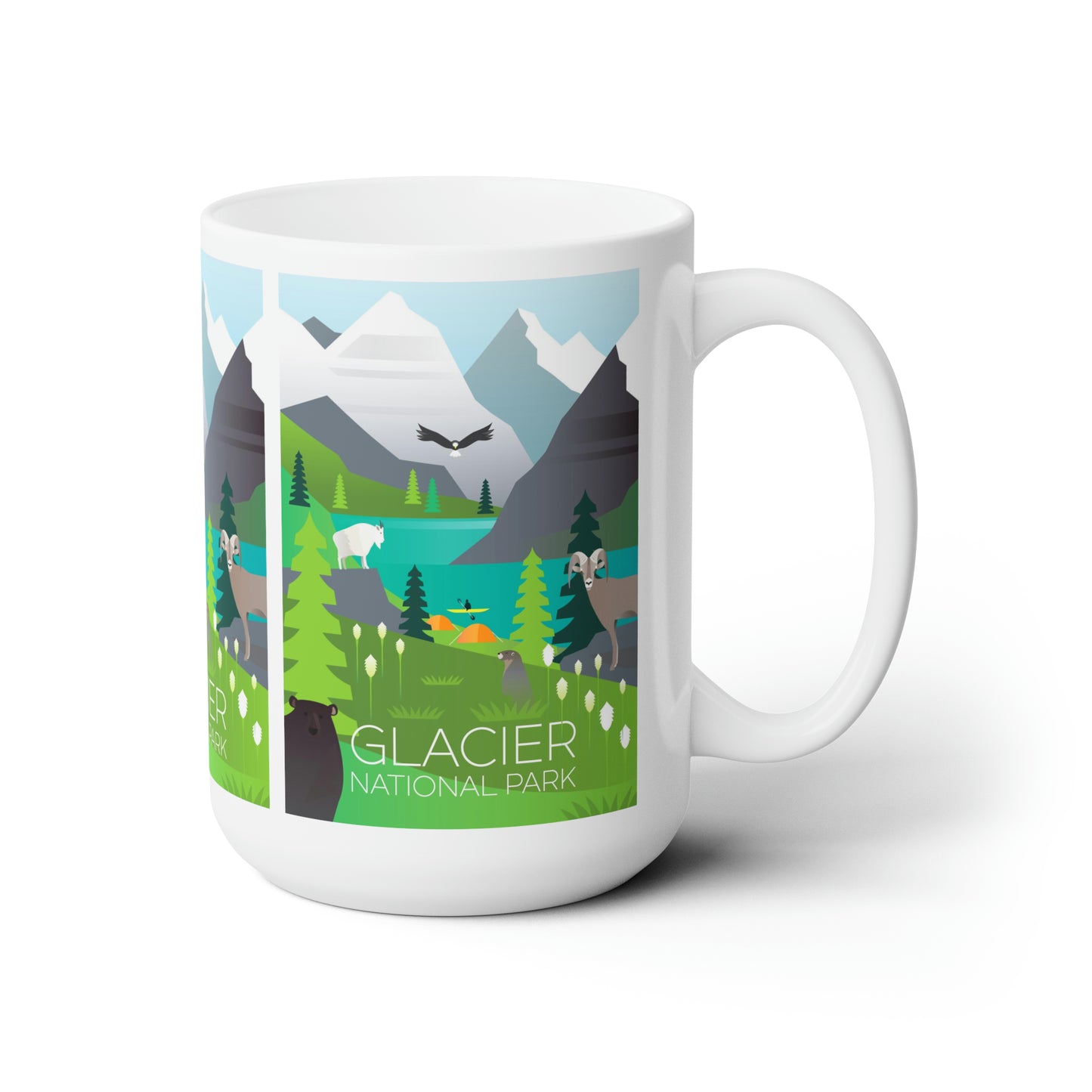 Glacier National Park Keramiktasse 11oz oder 15oz