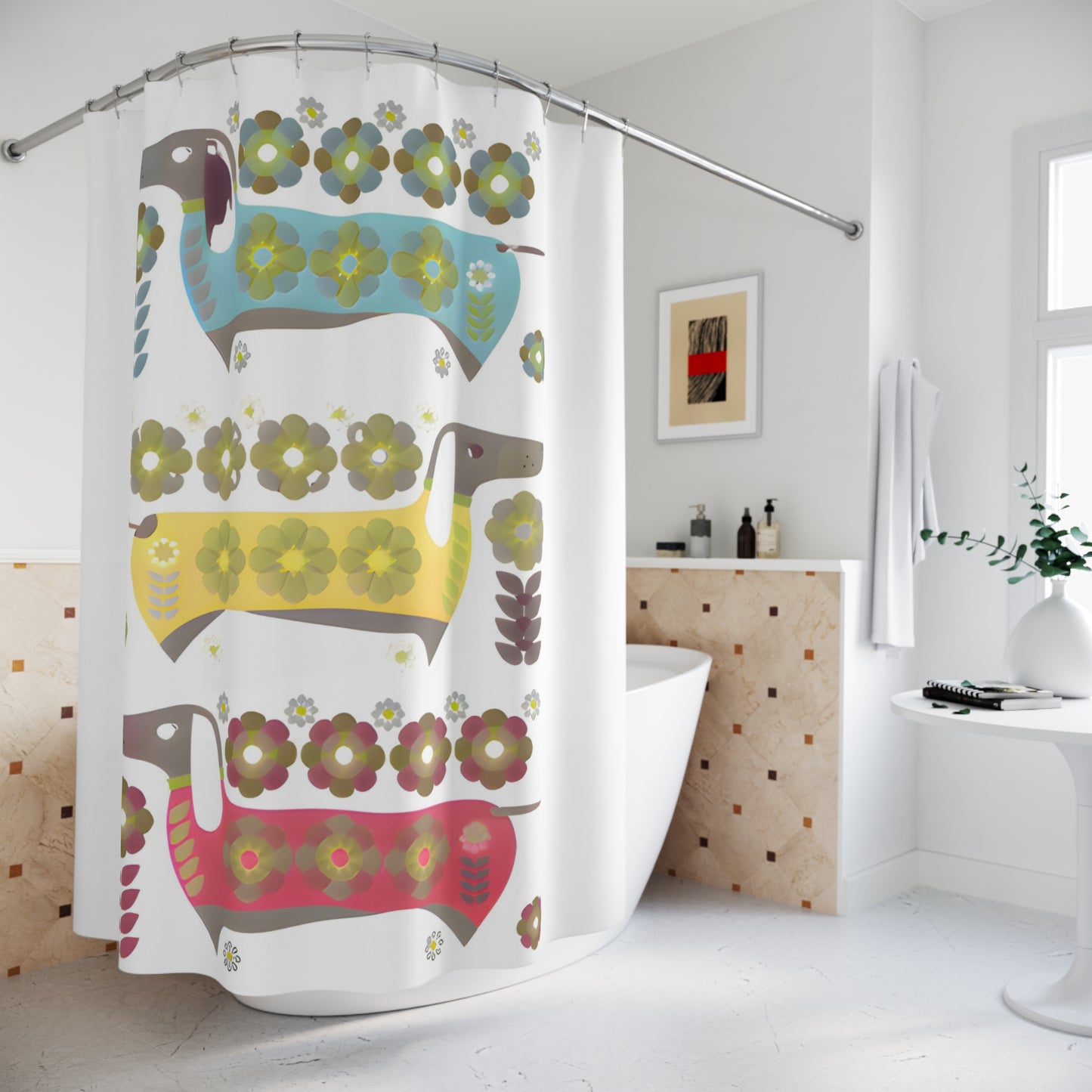 Dachshunds for Days Shower Curtain