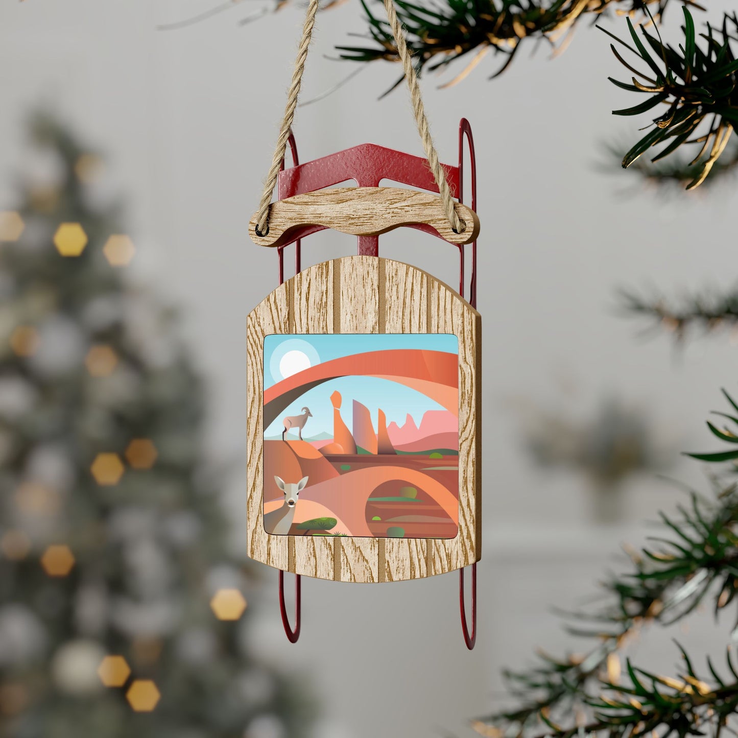Arches National Park Sled Ornament