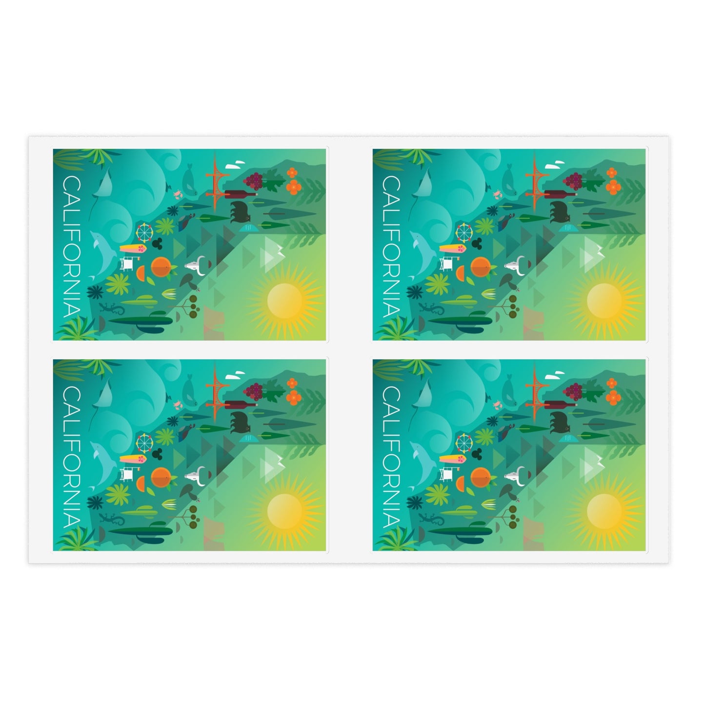 California Sticker Sheet