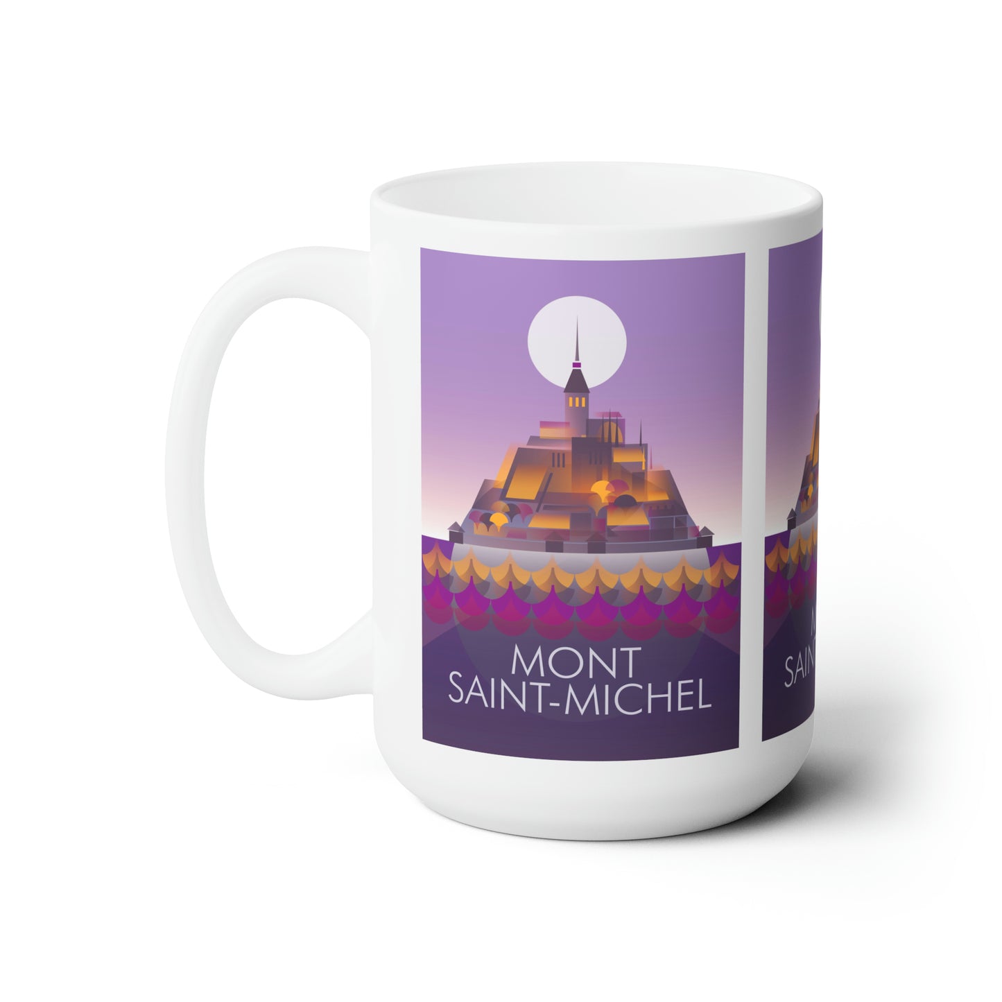 Mont Saint-Michel Keramikbecher 11oz oder 15oz