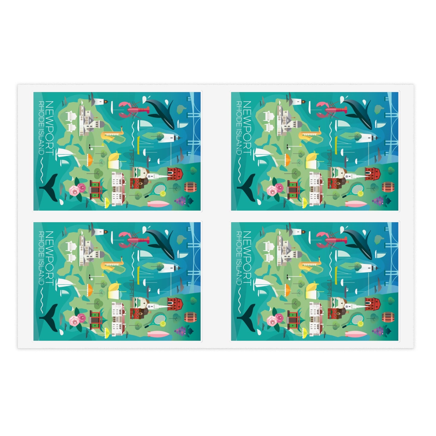 Feuille d’autocollants Newport