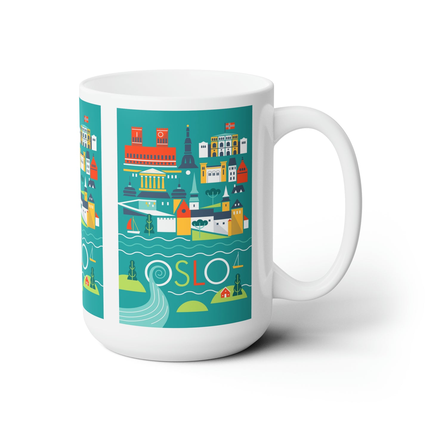Tasse en céramique Oslo Scandi 11oz ou 15oz
