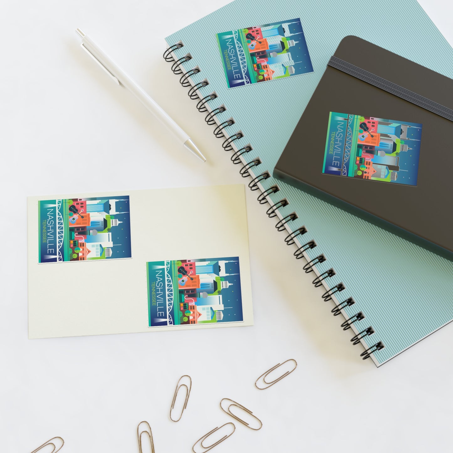 Feuille d’autocollants Nashville