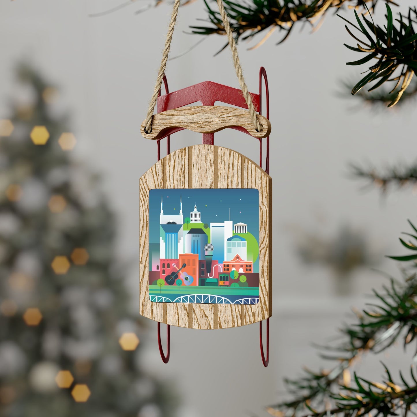 Nashville Sled Ornament