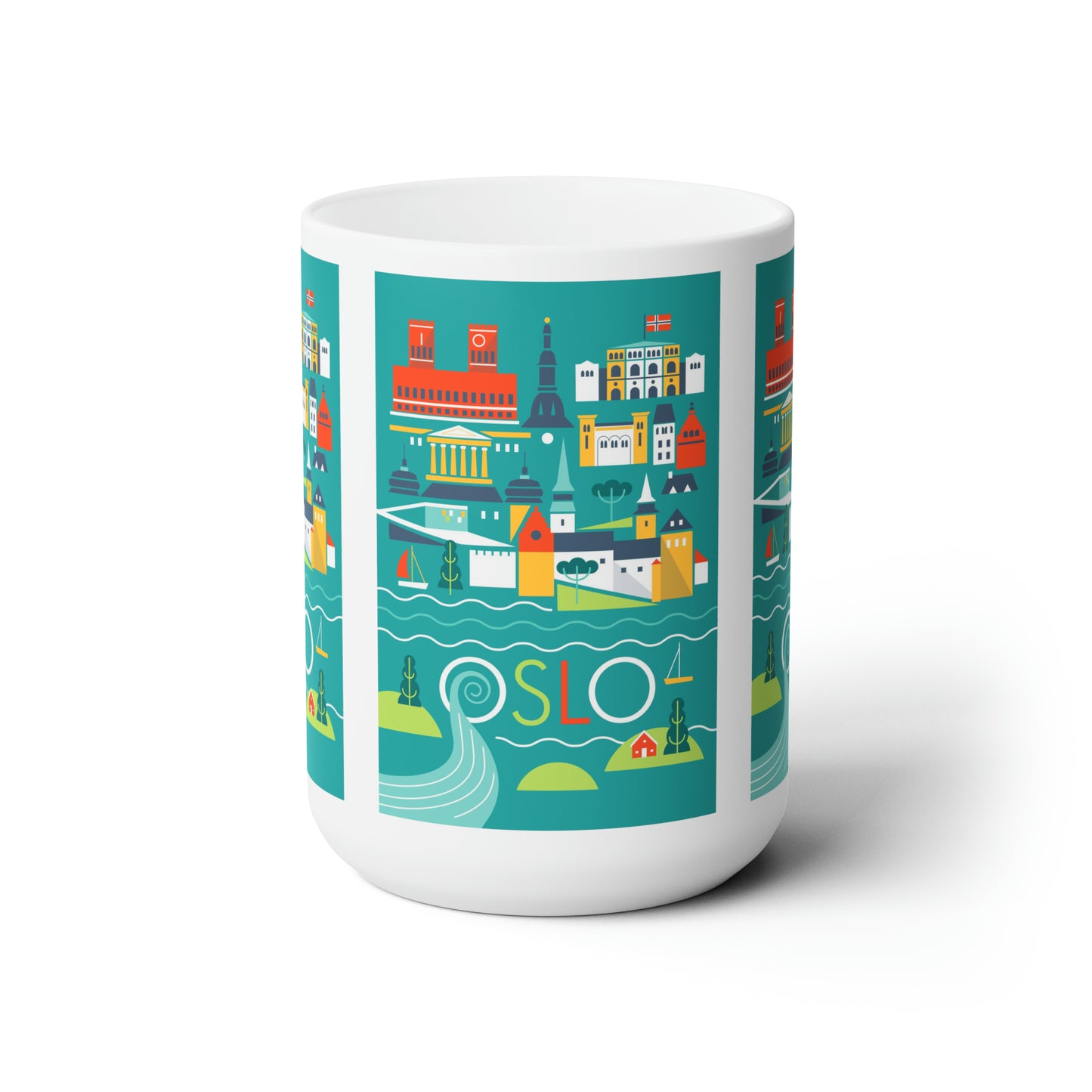 Tasse en céramique Oslo Scandi 11oz ou 15oz