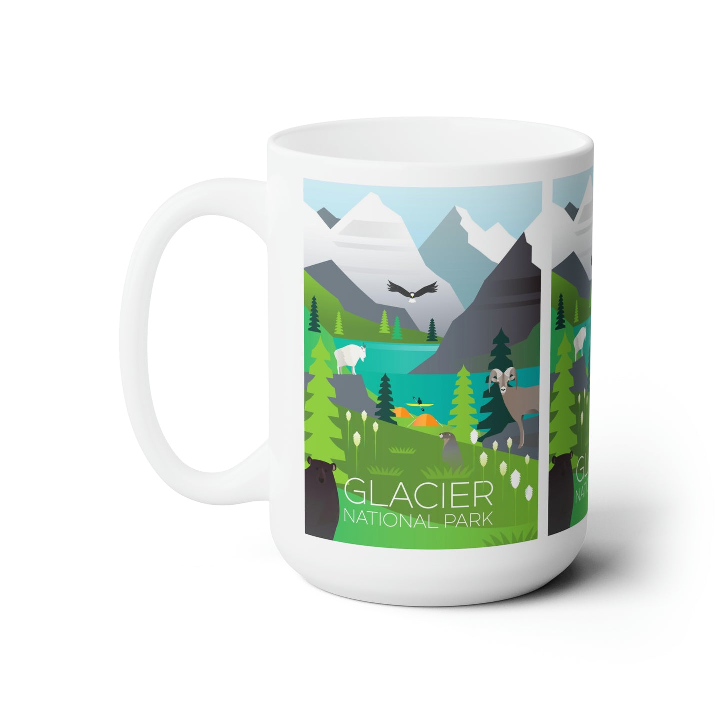 Glacier National Park Keramiktasse 11oz oder 15oz