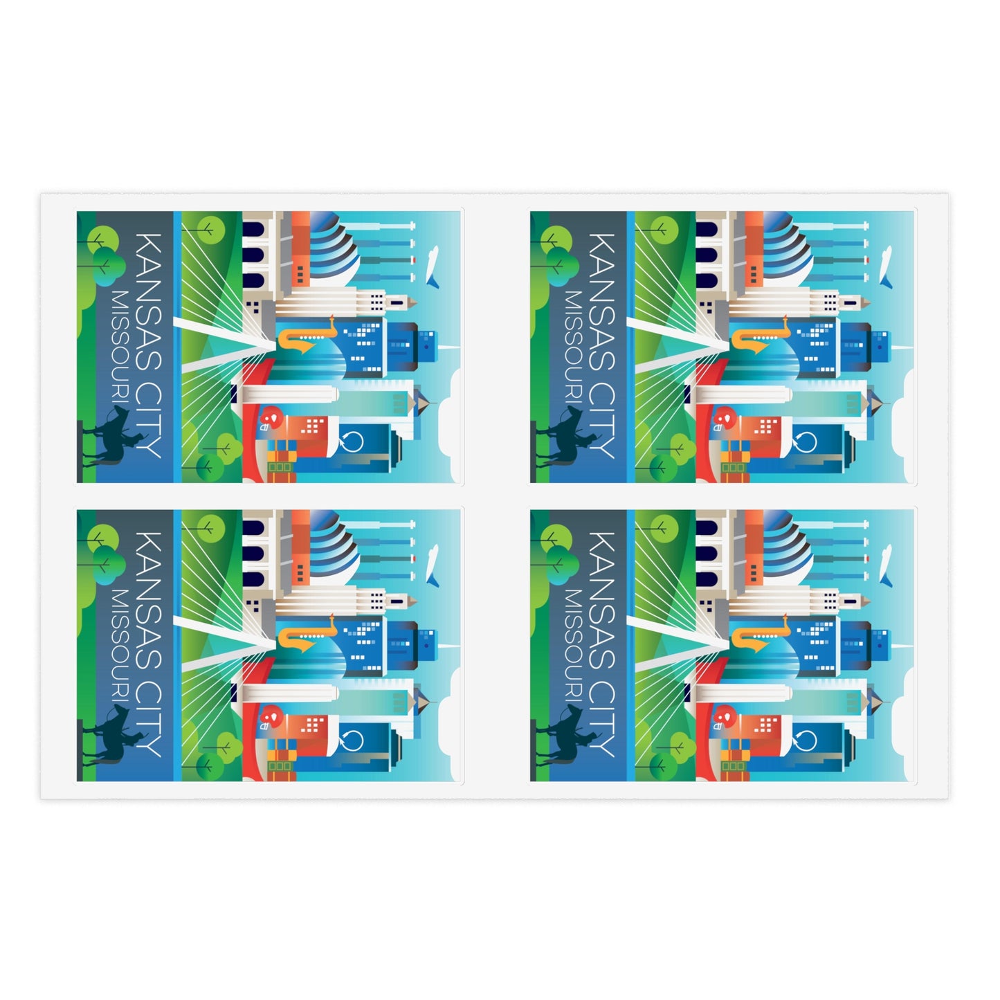 Kansas City Stickerbogen