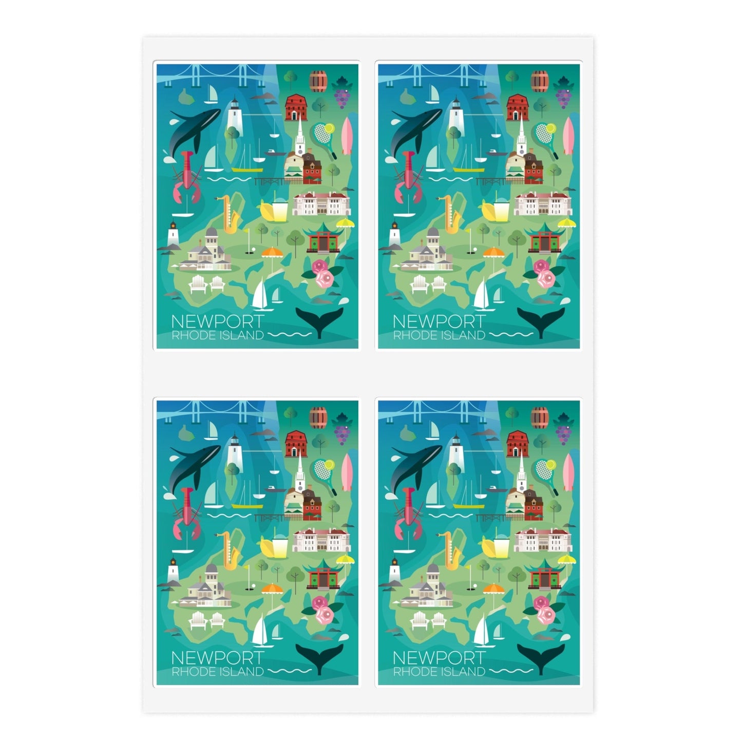 Feuille d’autocollants Newport