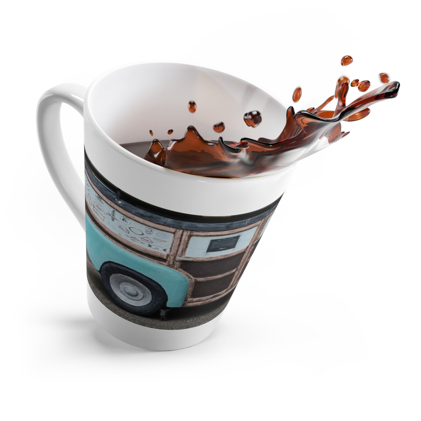 Vintage Woodie Latte Tasse