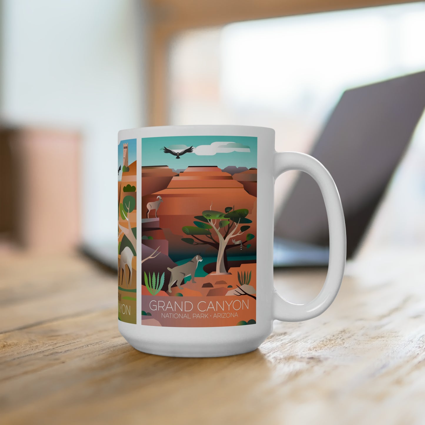 Grand Canyon Nationalpark 3-Bild Keramiktasse 11oz oder 15oz