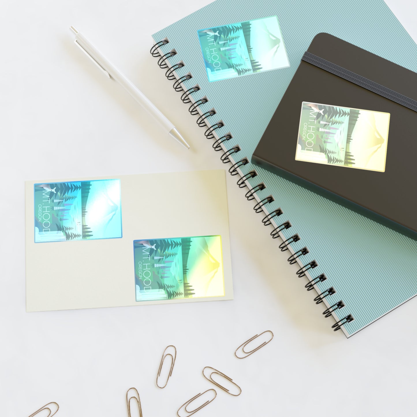 Feuille d’autocollants pour capot de montage