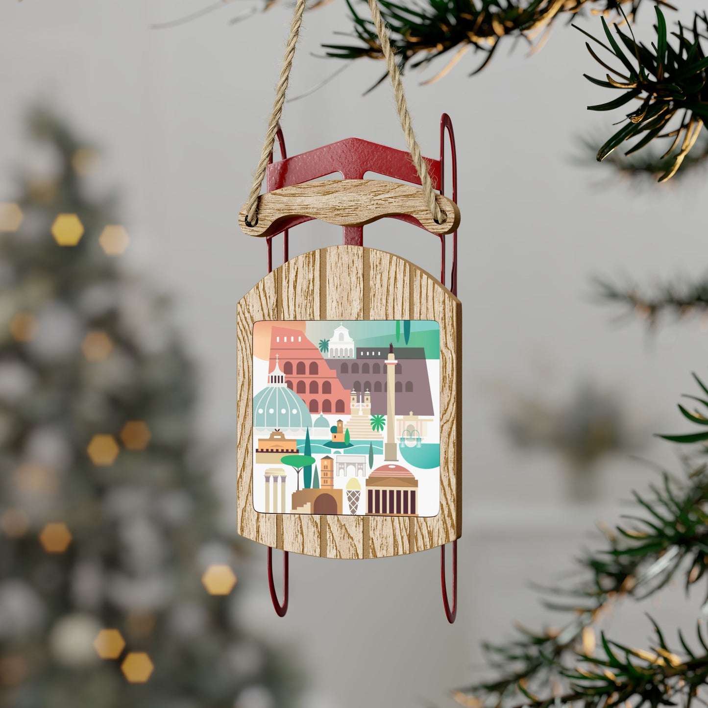 Rome Sled Ornament