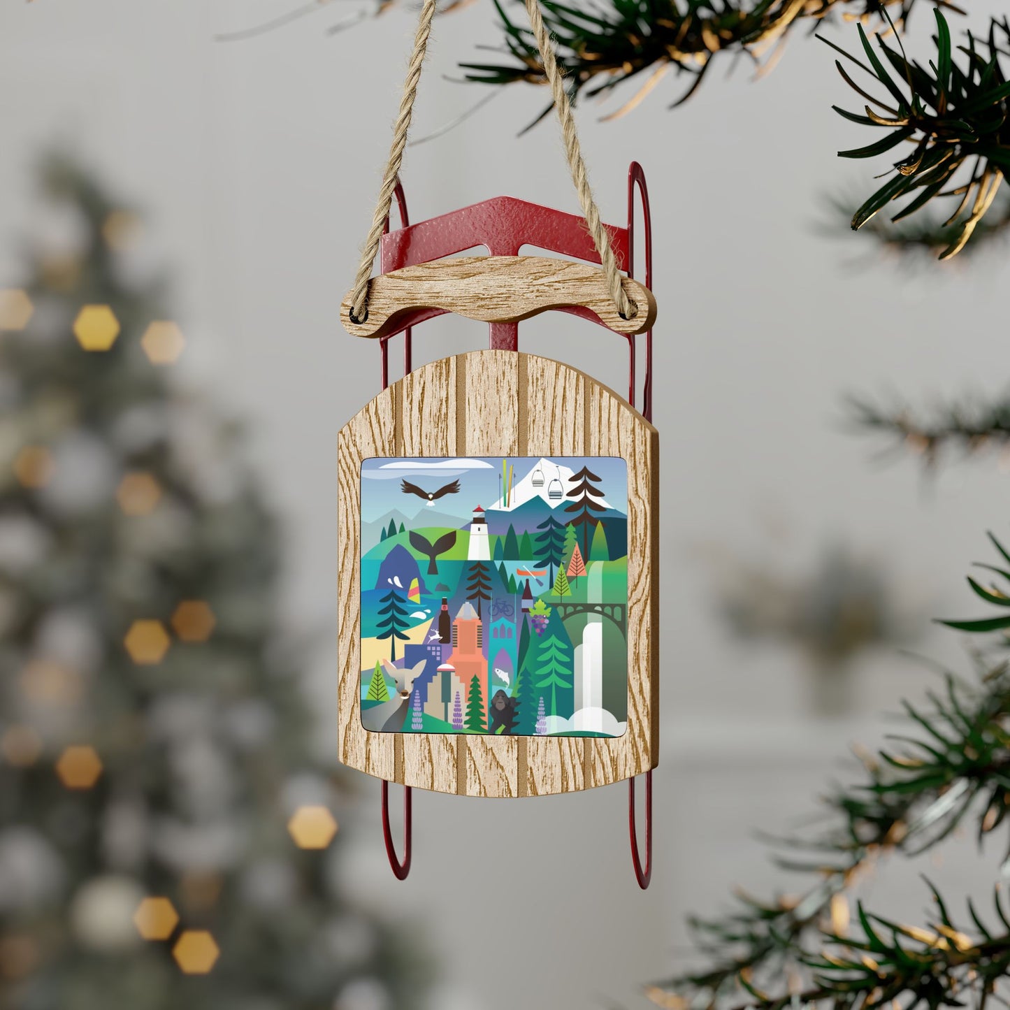 Oregon Sled Ornament