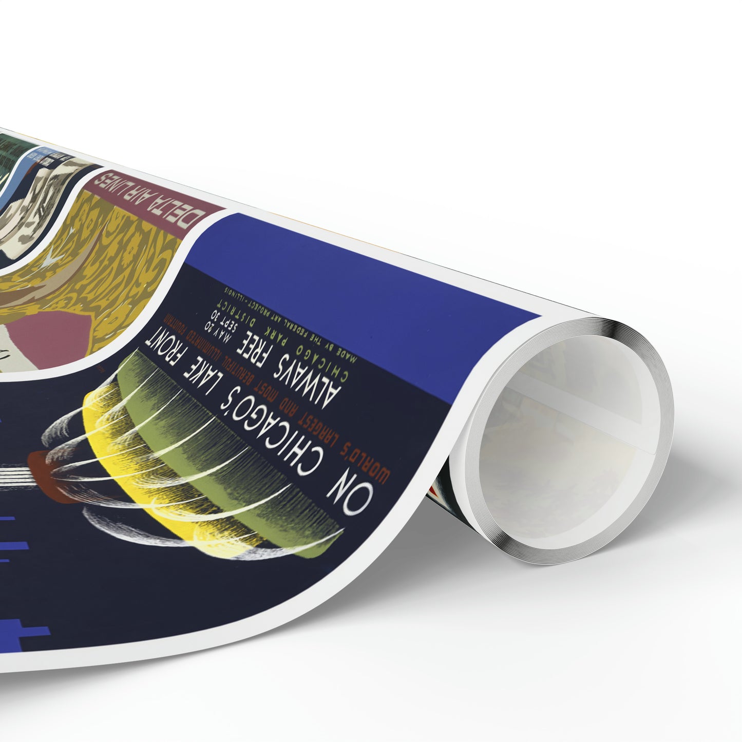 World Wrapping Paper - Vintage Travel Posters - 4