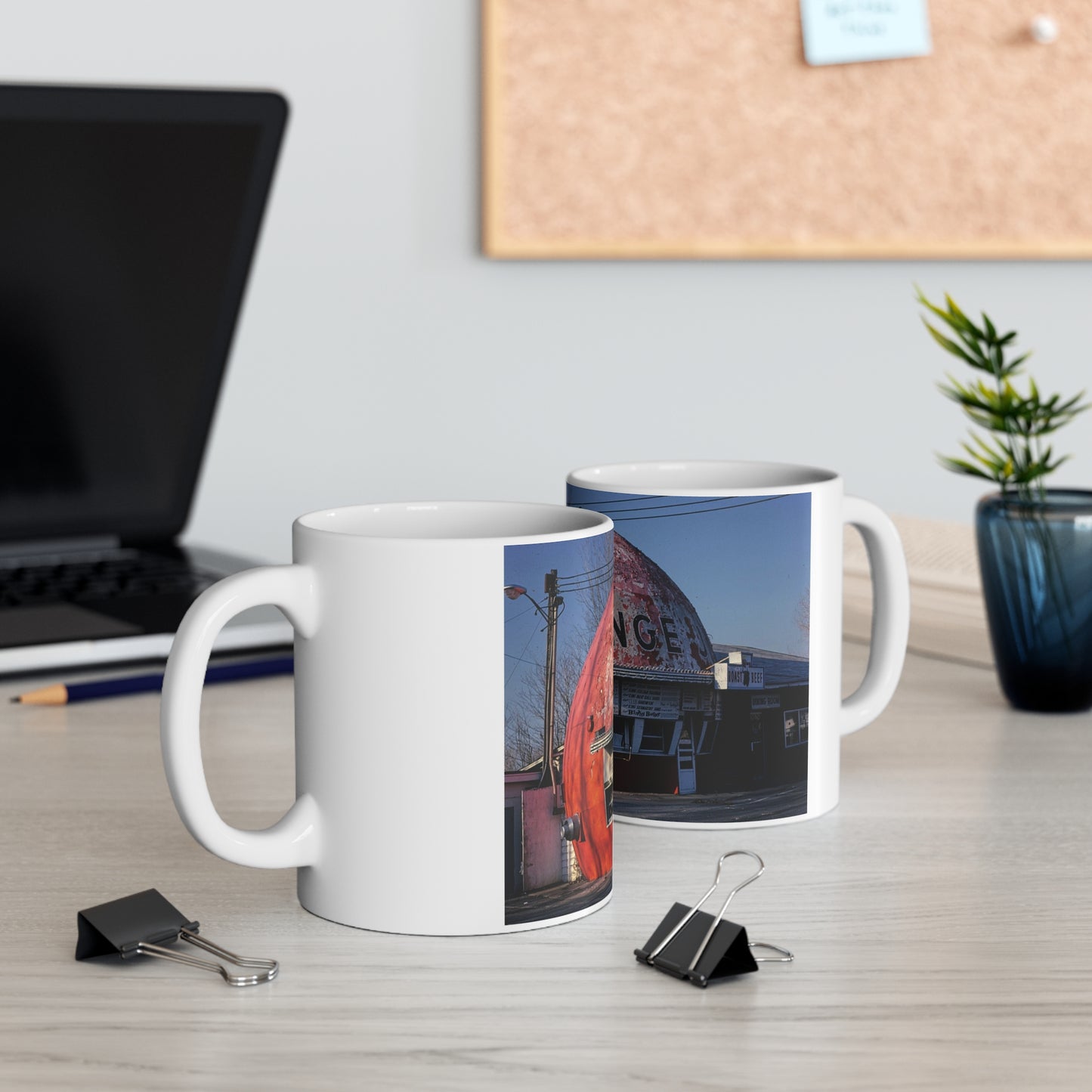 ROADSIDE MUGS - Orange Ceramic Mug 11oz