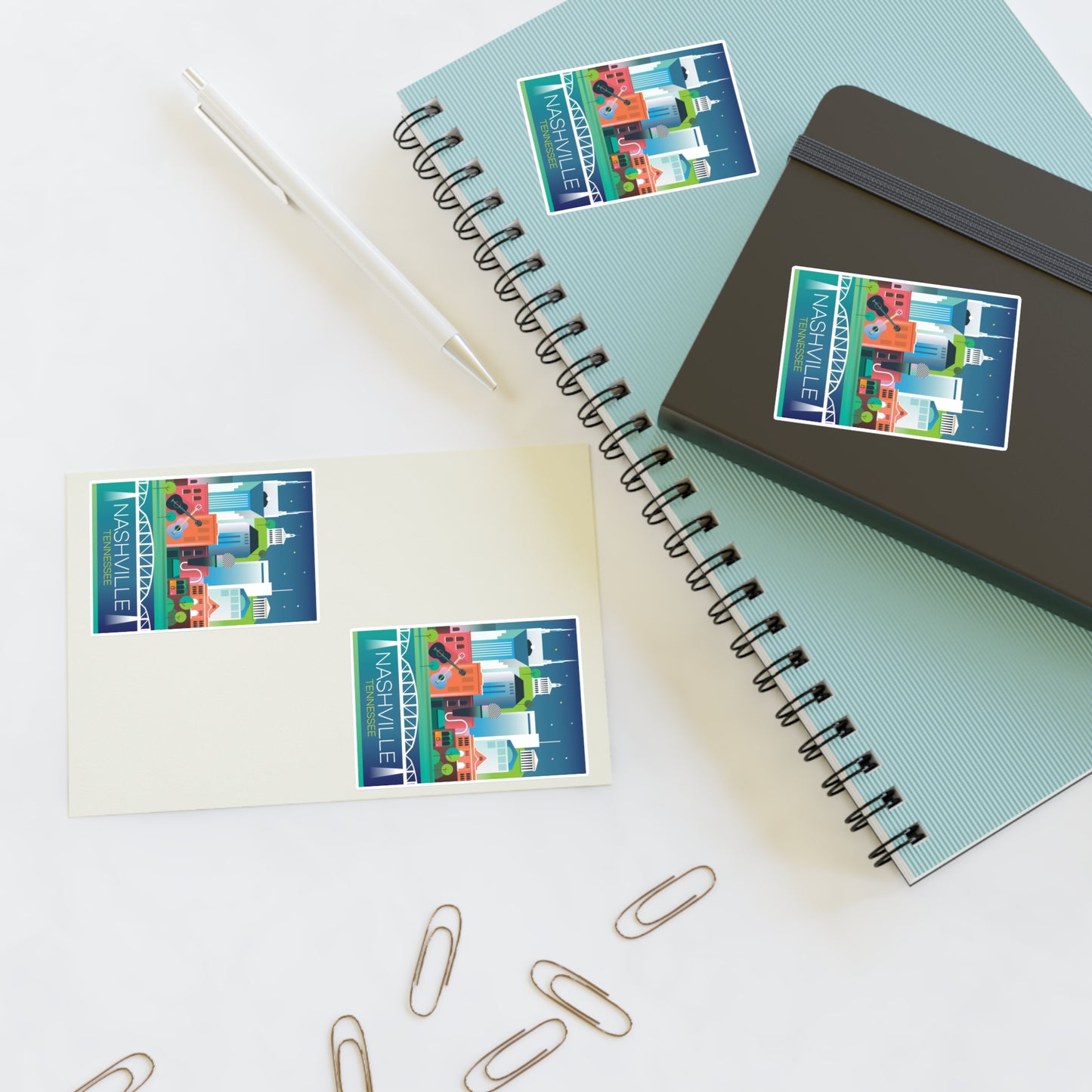 Feuille d’autocollants Nashville