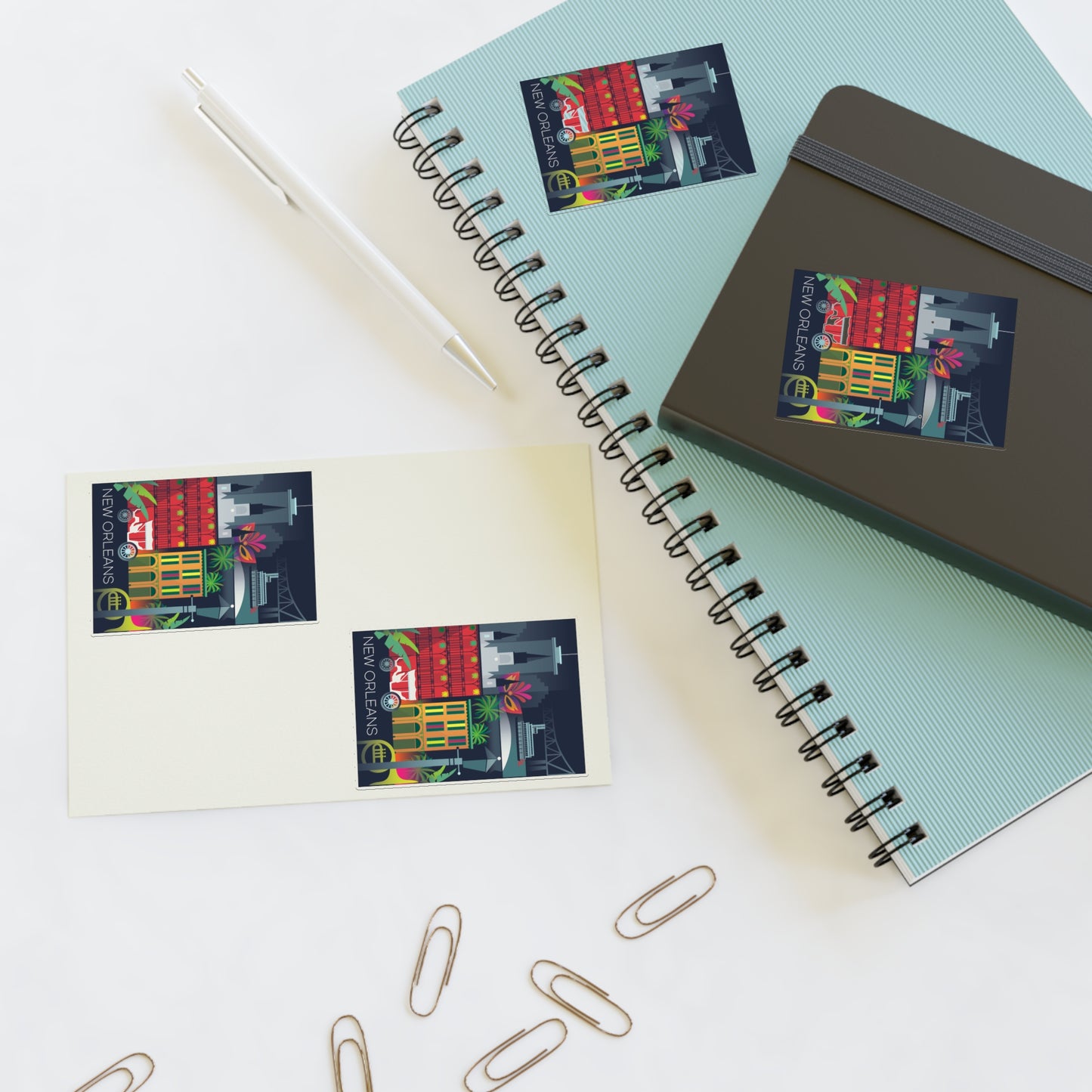 Feuille d’autocollants de la Nouvelle-Orléans