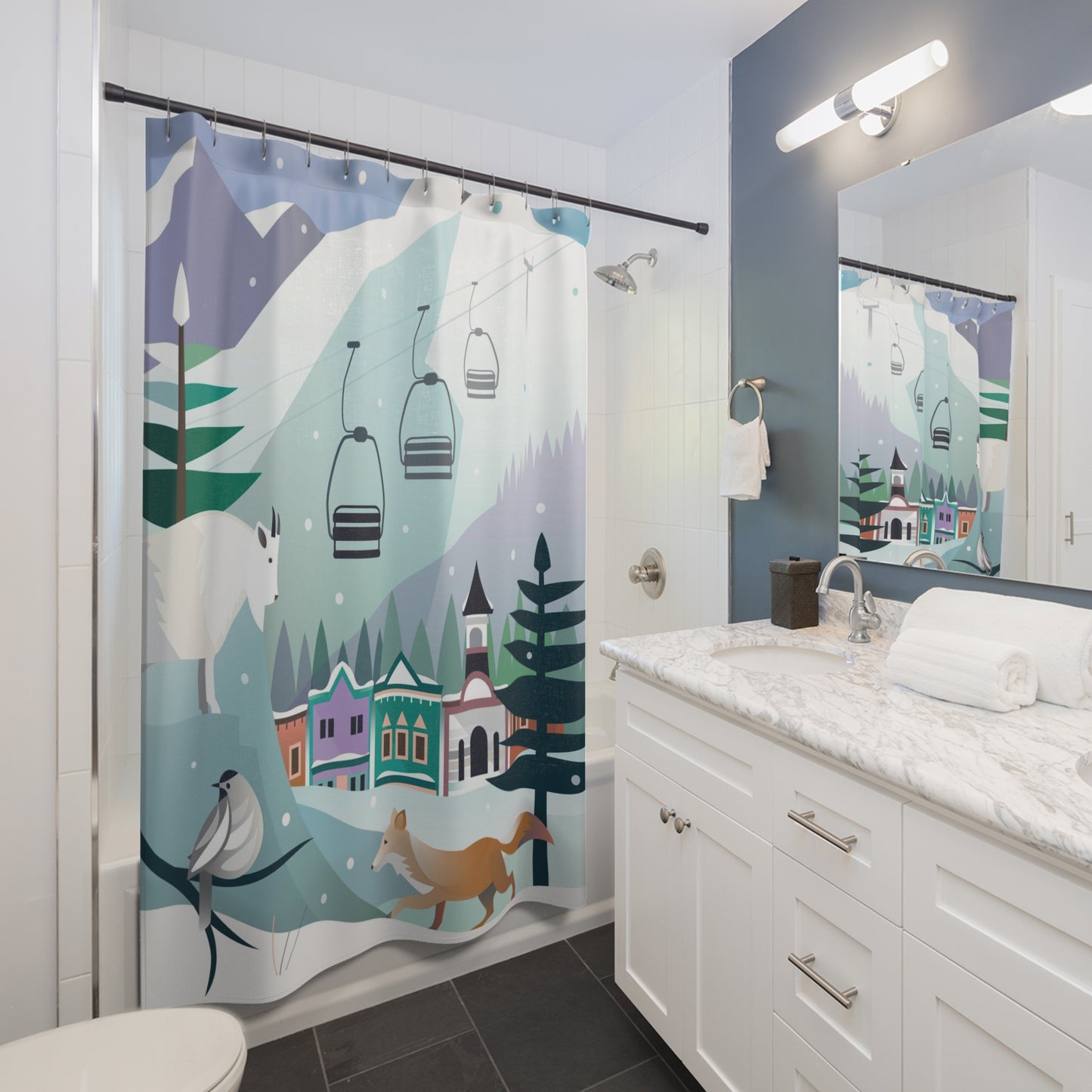 Crested Butte Shower Curtain