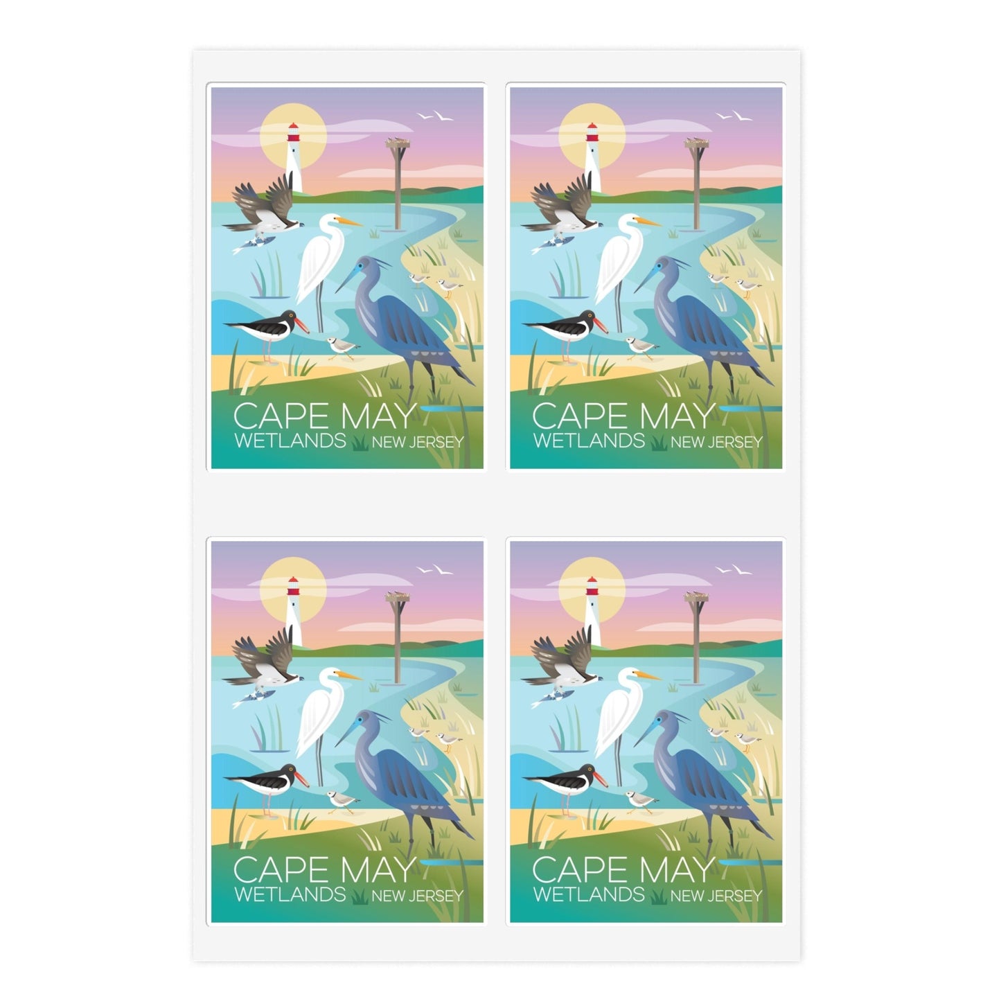 Cape May Wetlands Sticker Sheet