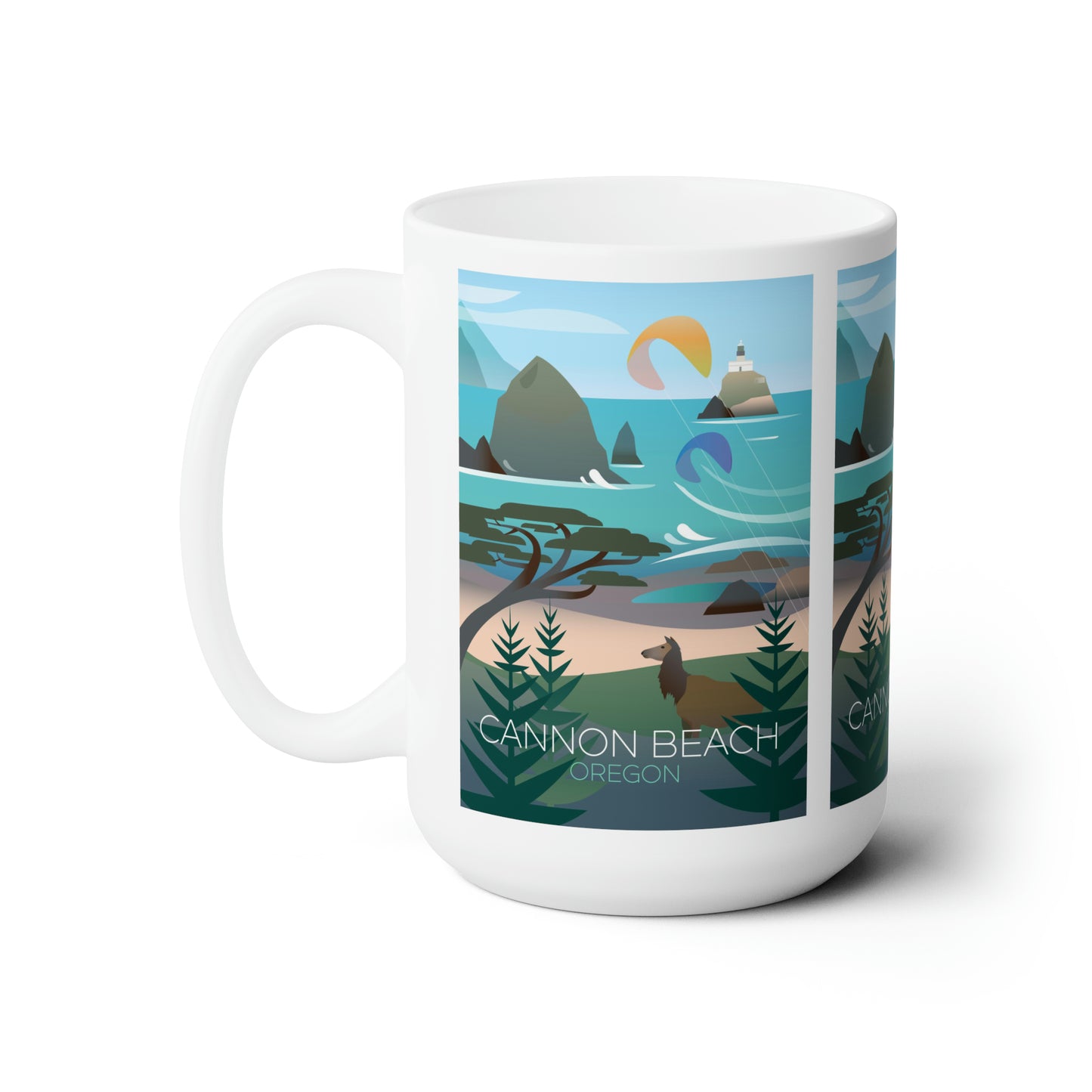 Cannon Beach Keramikbecher 11oz oder 15oz
