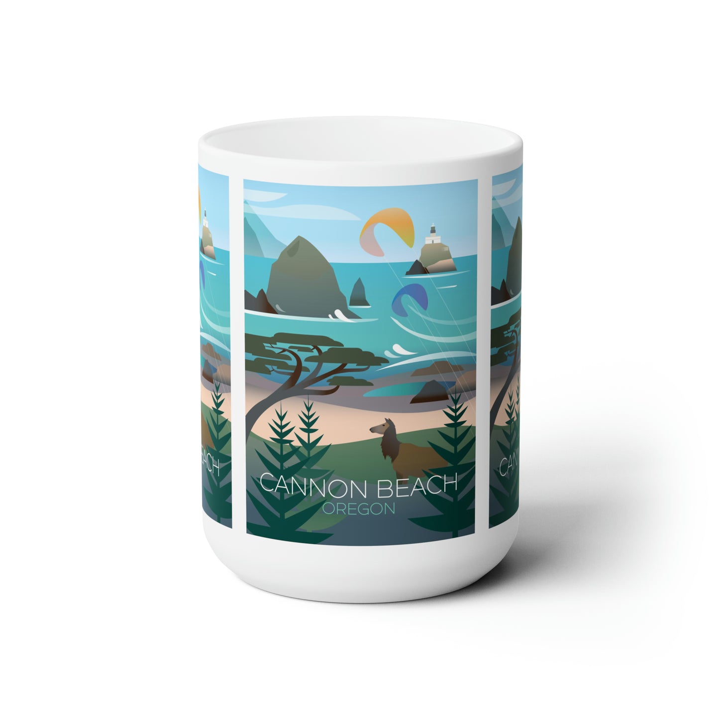 Cannon Beach Keramikbecher 11oz oder 15oz