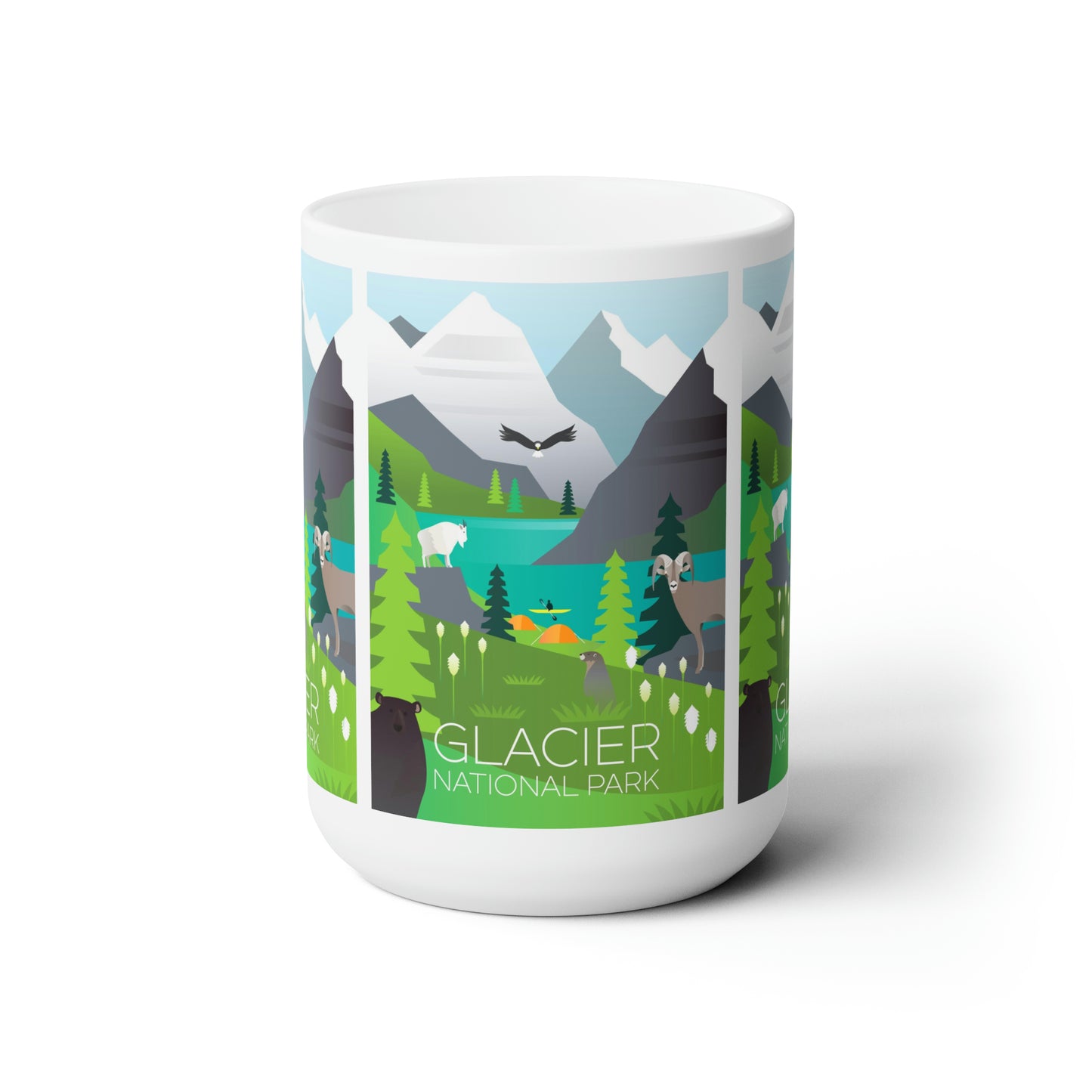 Glacier National Park Keramiktasse 11oz oder 15oz