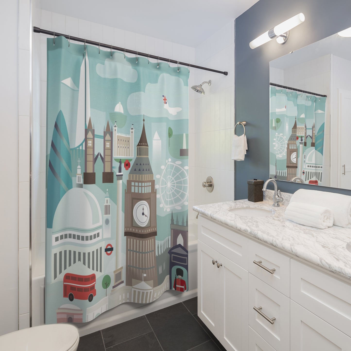 London Shower Curtain