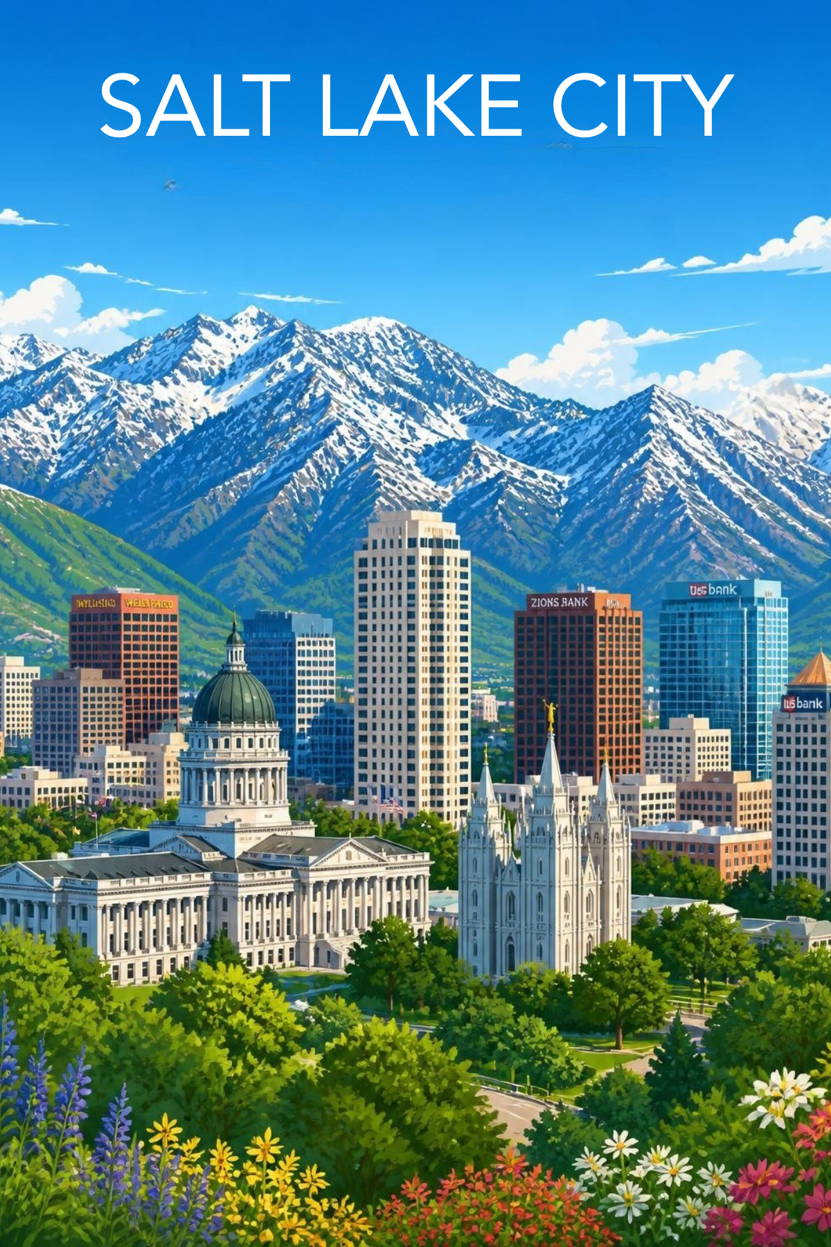 Salt Lake City Postcard