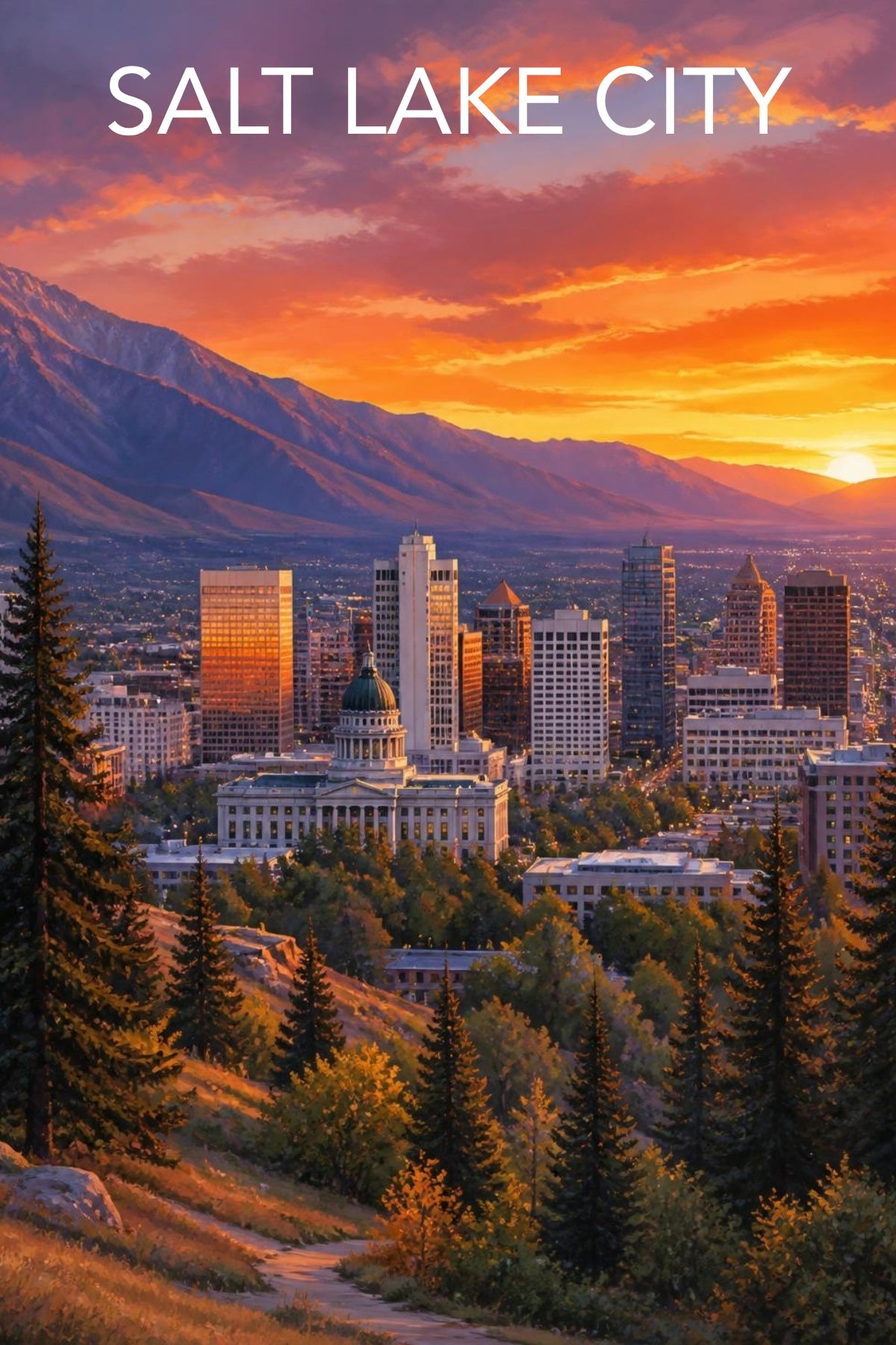 Salt Lake City Postcard