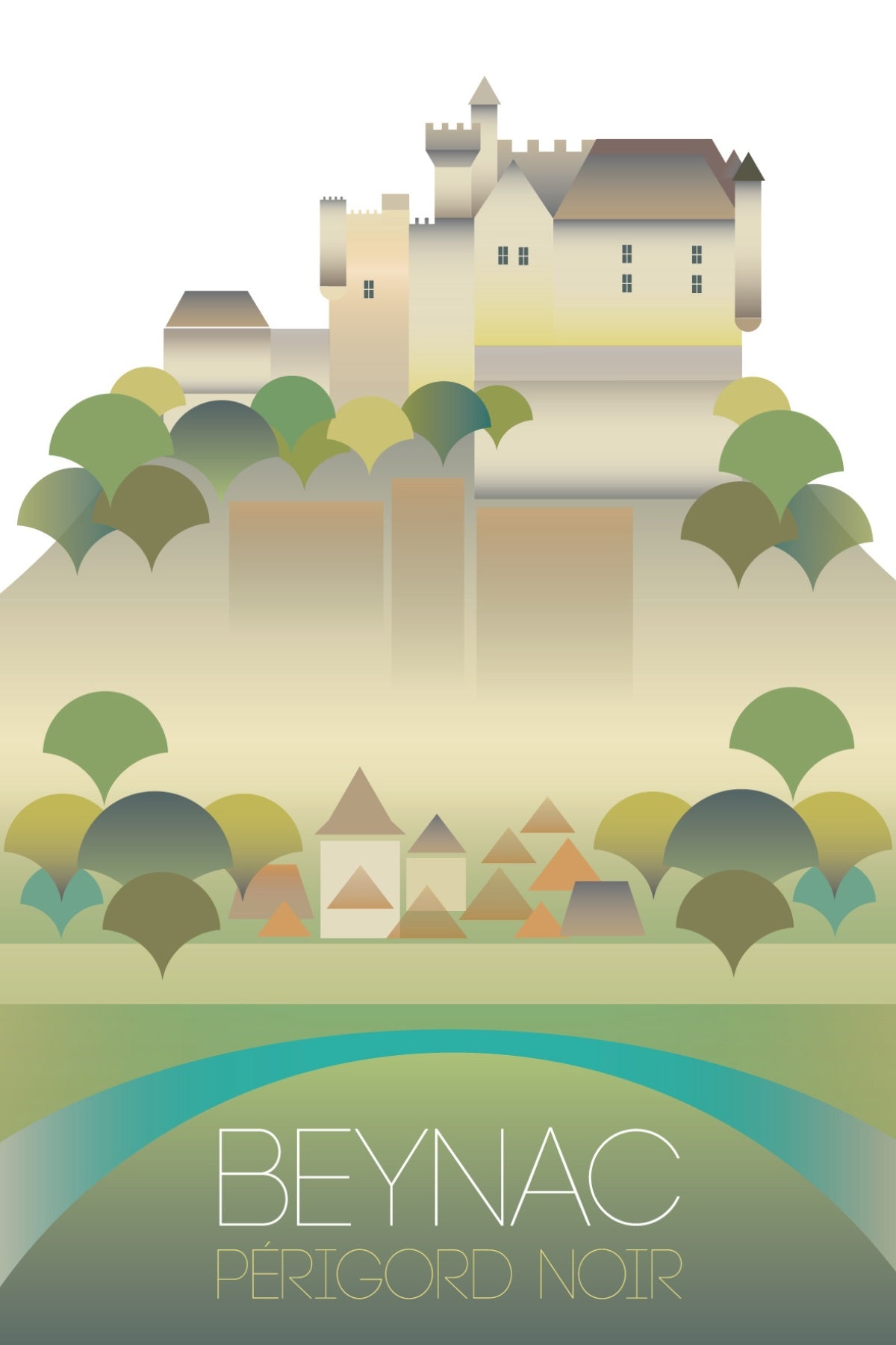Beynac, Perigord Noir Postcard