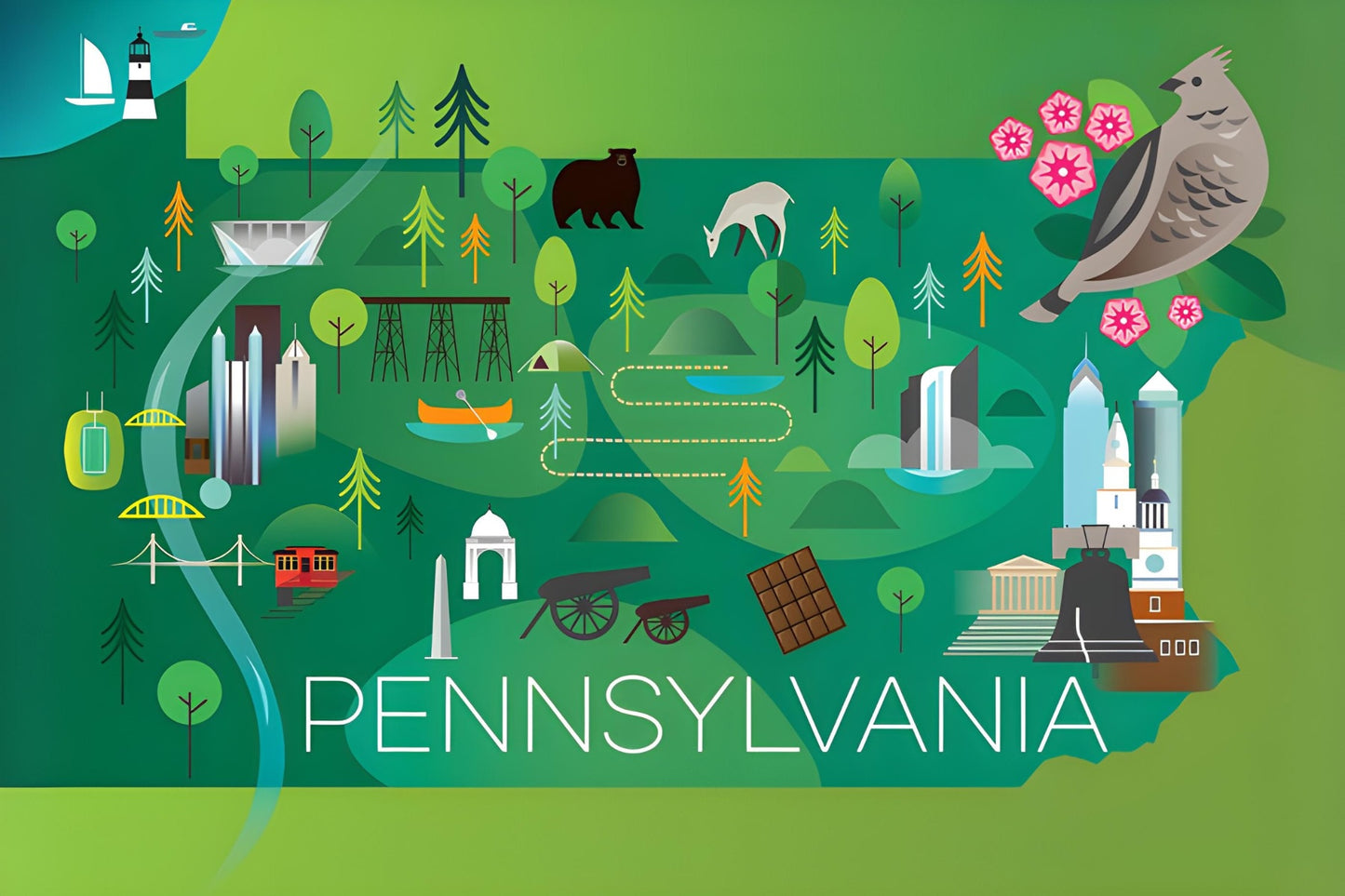 LTP - Pennsylvania Postcard