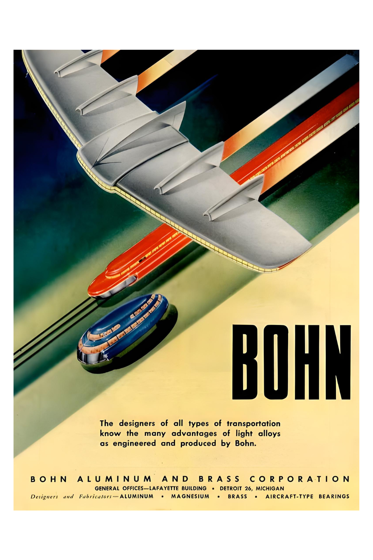 Bohn Aluminum and Brass Postal Card