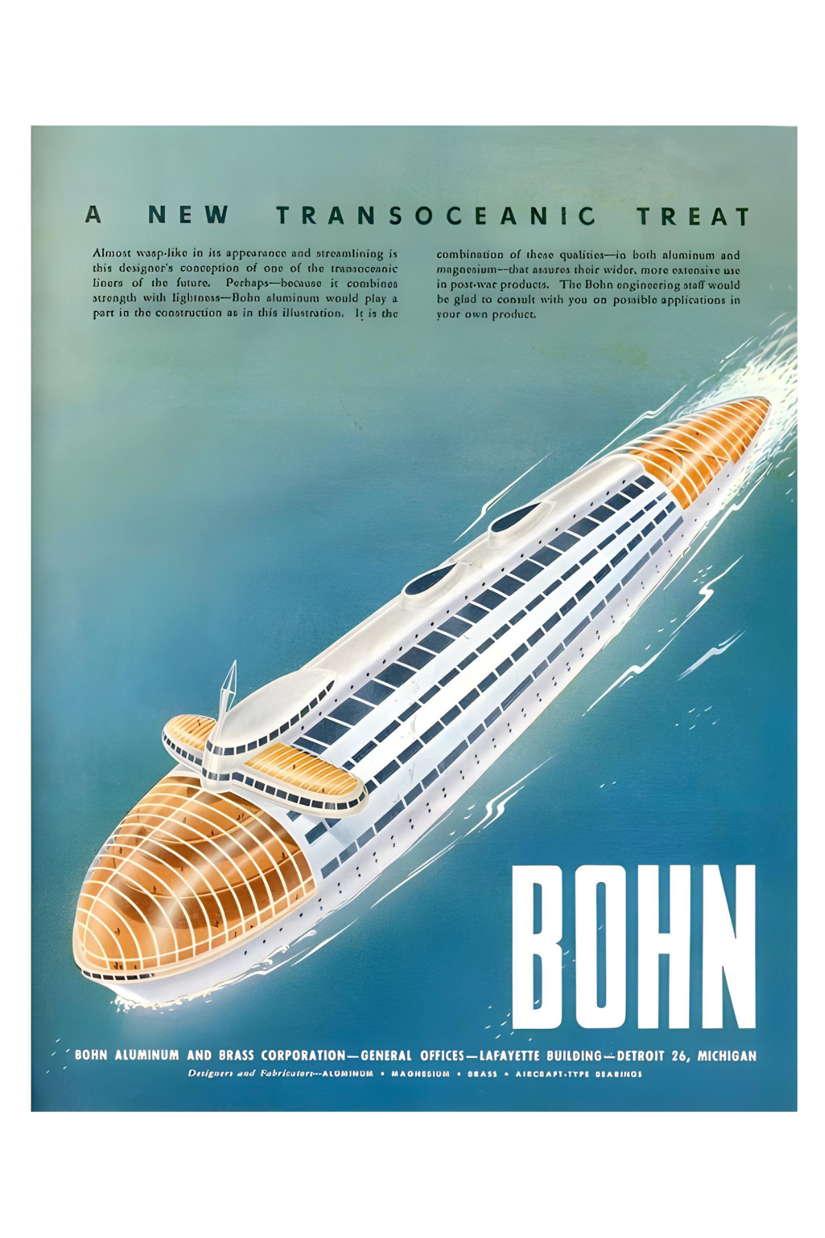 Bohn Aluminum and Brass Postal Card