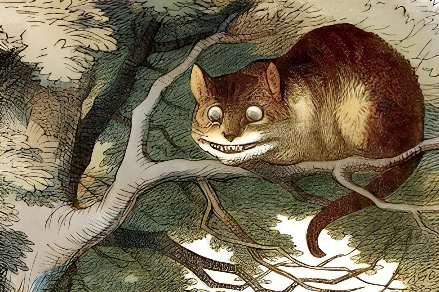 Cheshire Cat Postal Card