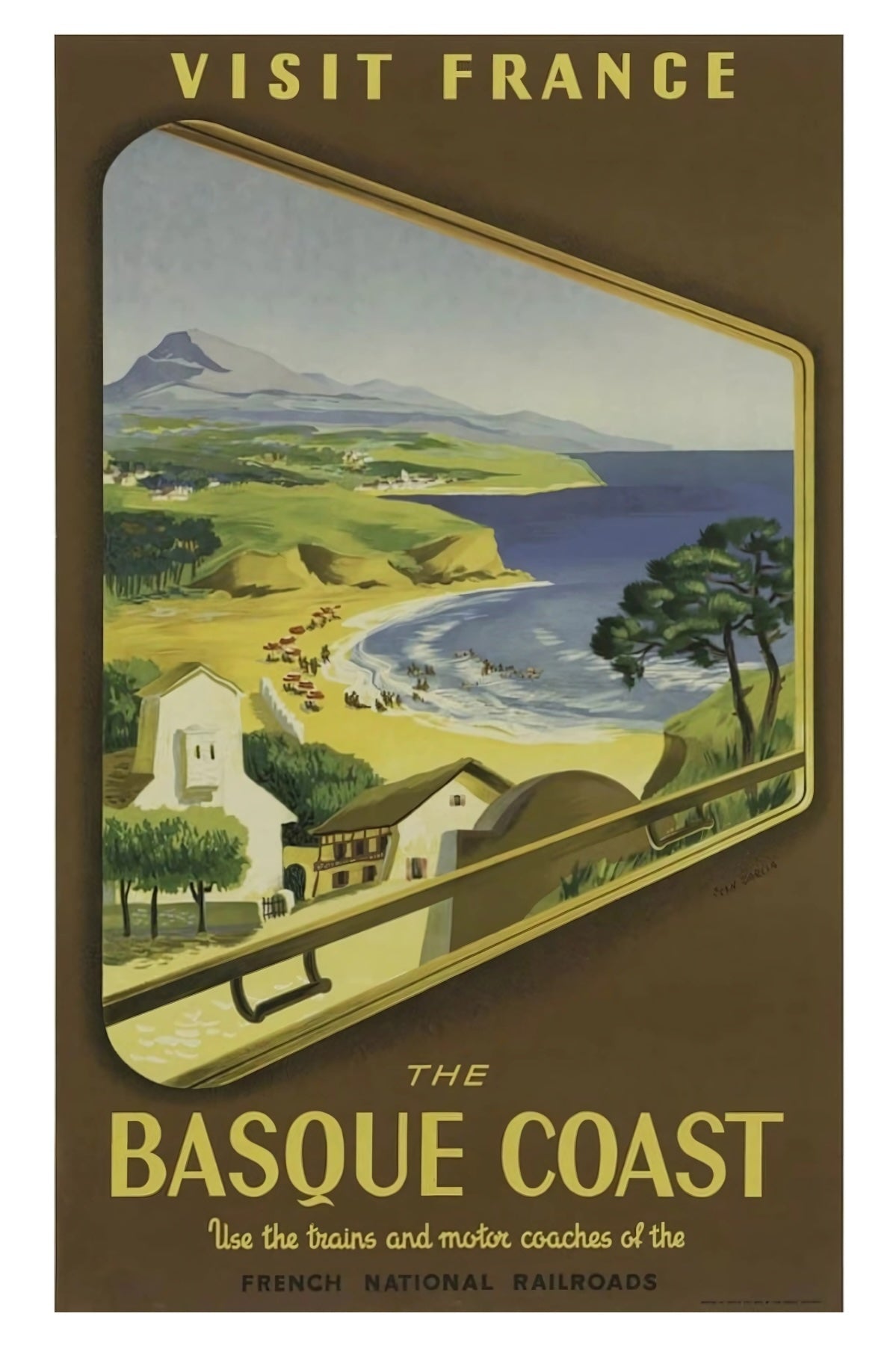 Basque Coast Postal Card