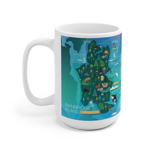 BAINBRIDGE ISLAND 11 OZ OR 15 OZ CERAMIC MUG