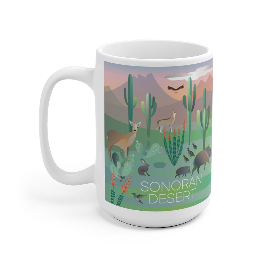 DÉSERT DE SONORAN TASSE EN CÉRAMIQUE 11 OZ OU 15 OZ