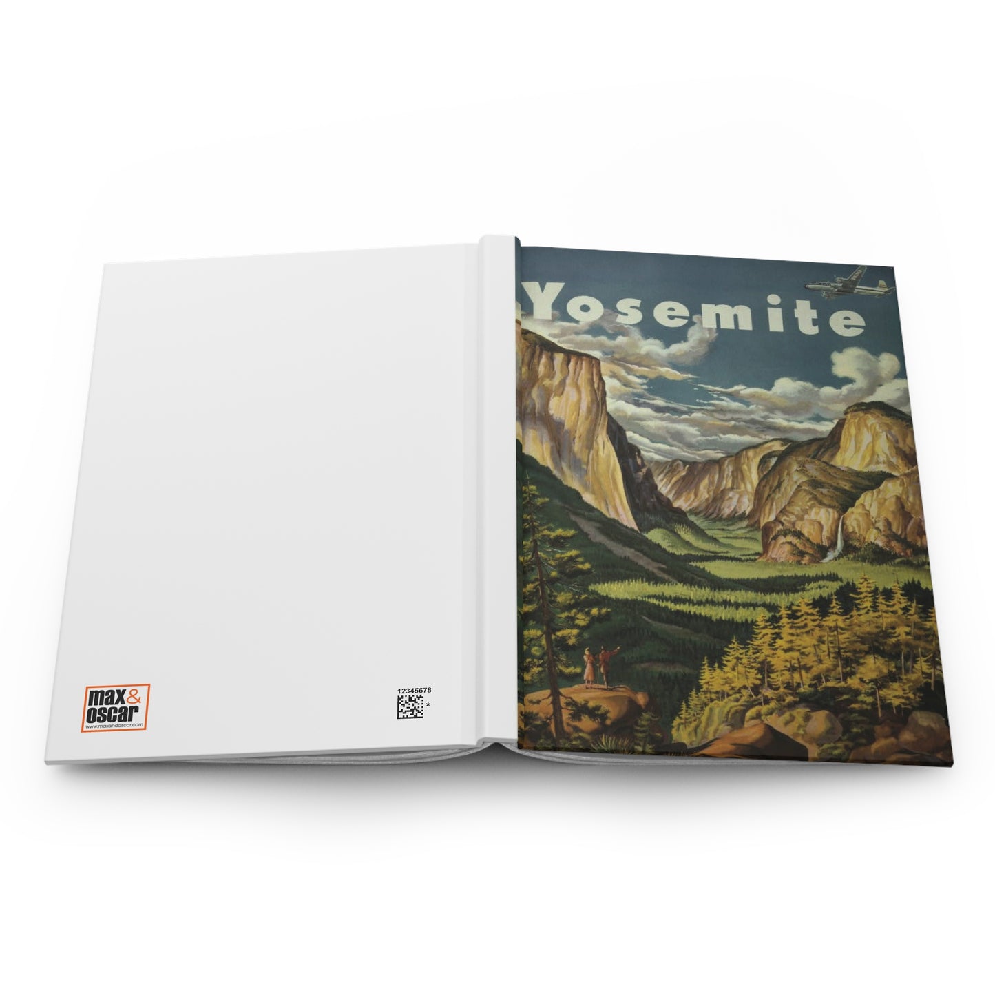 Parc national de Yosemite Vintage United Airlines Carnet cartonné