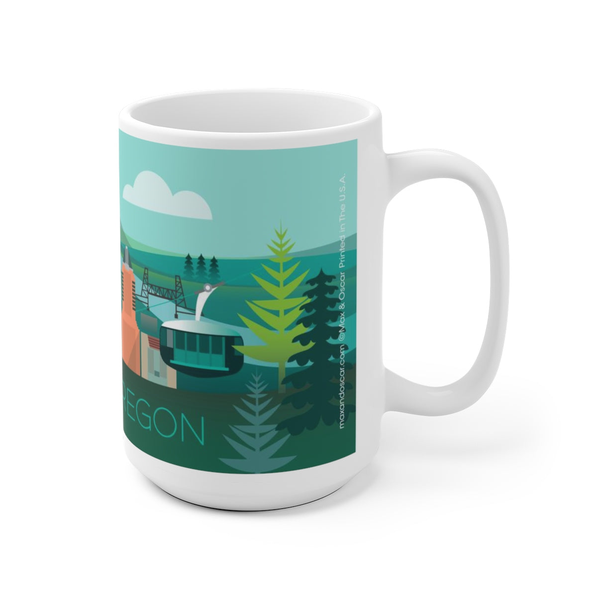 PORTLAND, OREGON 11 OZ ODER 15 OZ KERAMIKBECHER