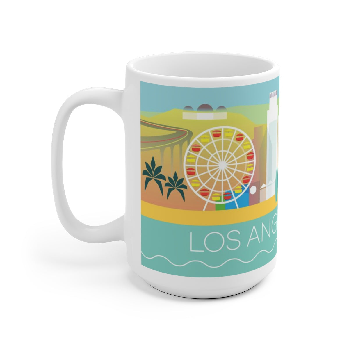 LOS ANGELES 11 OZ ODER 15 OZ KERAMIKBECHER