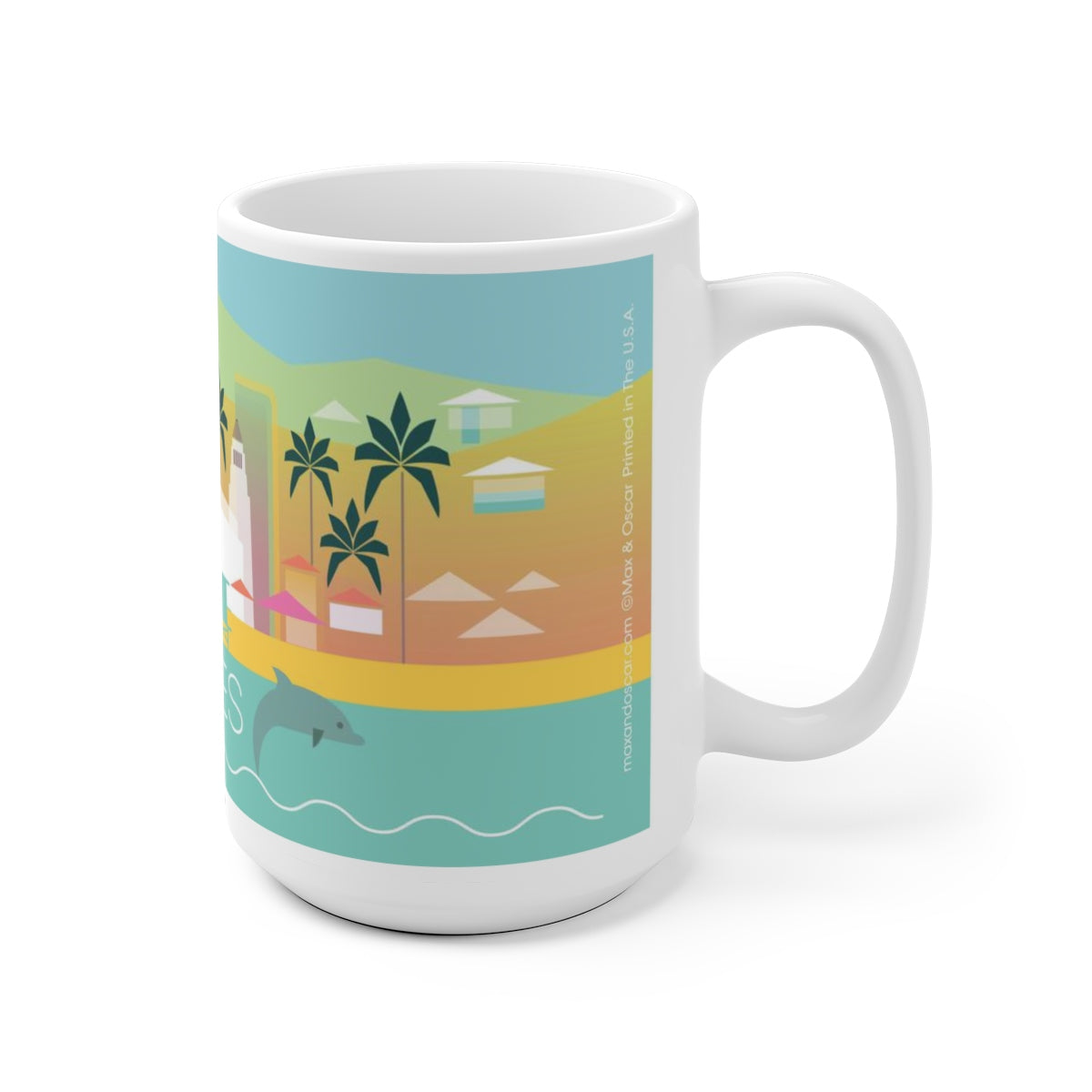 LOS ANGELES 11 OZ ODER 15 OZ KERAMIKBECHER