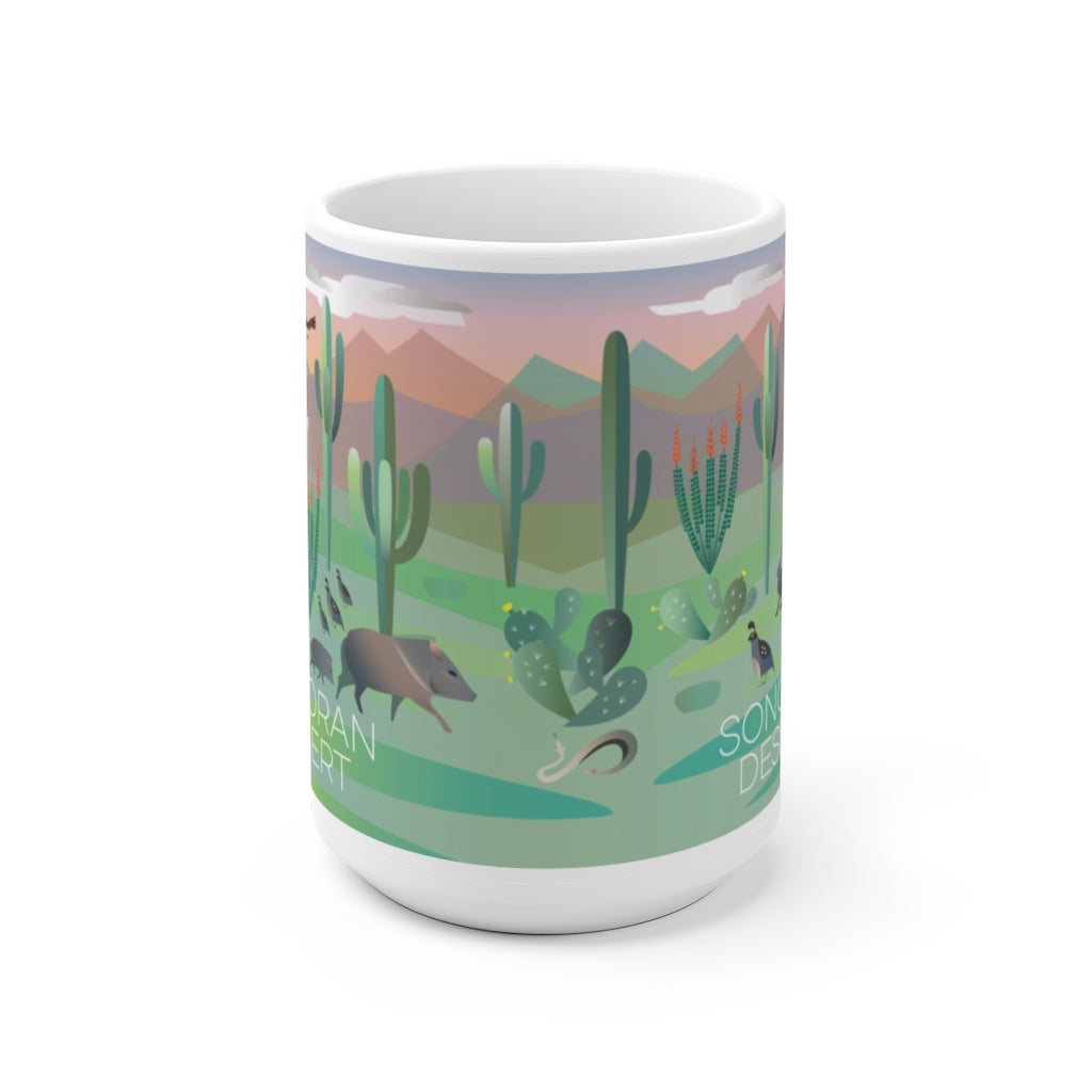 DÉSERT DE SONORAN TASSE EN CÉRAMIQUE 11 OZ OU 15 OZ